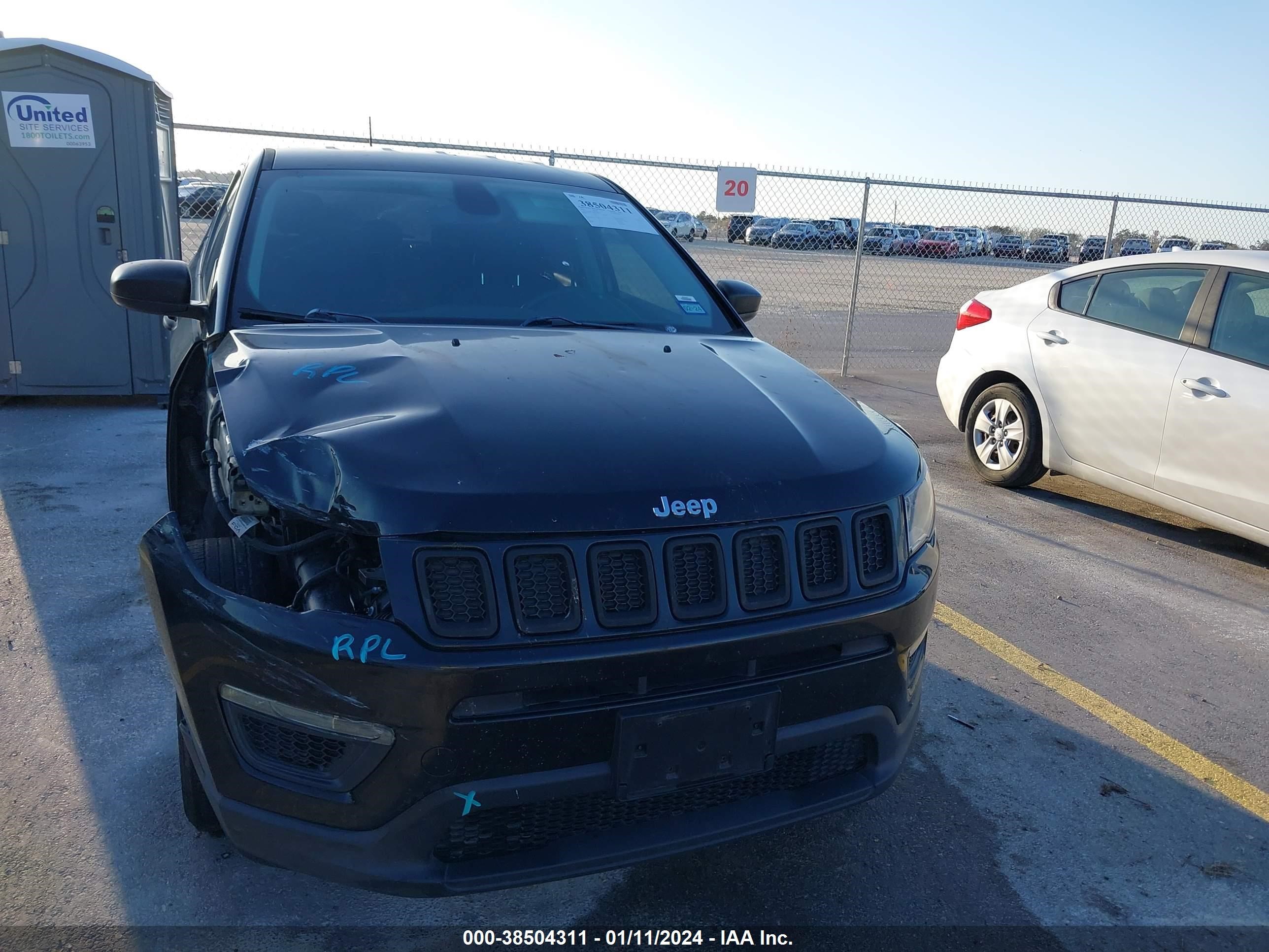 2019 Jeep Compass Sport Fwd vin: 3C4NJCAB9KT856357