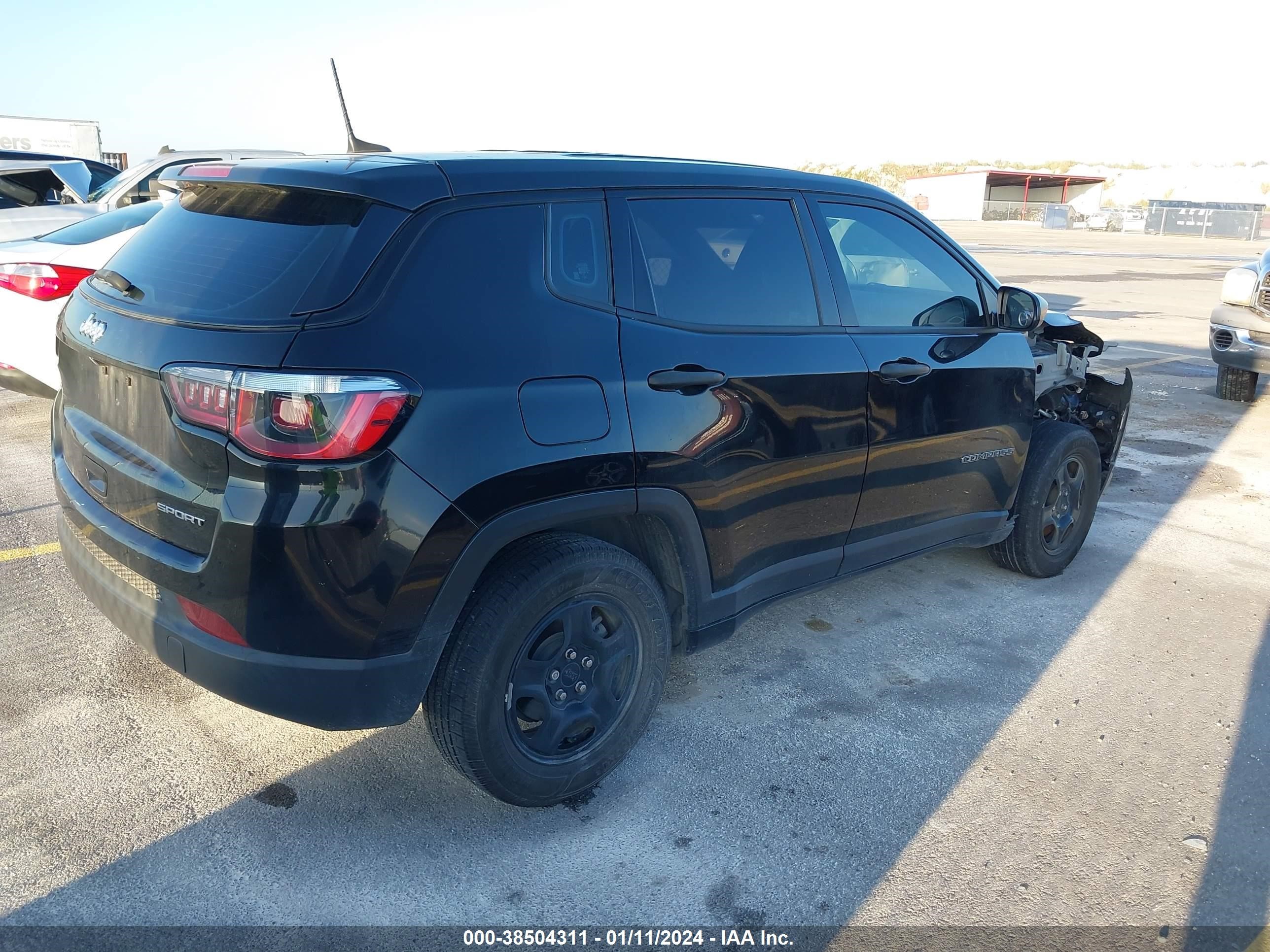 2019 Jeep Compass Sport Fwd vin: 3C4NJCAB9KT856357