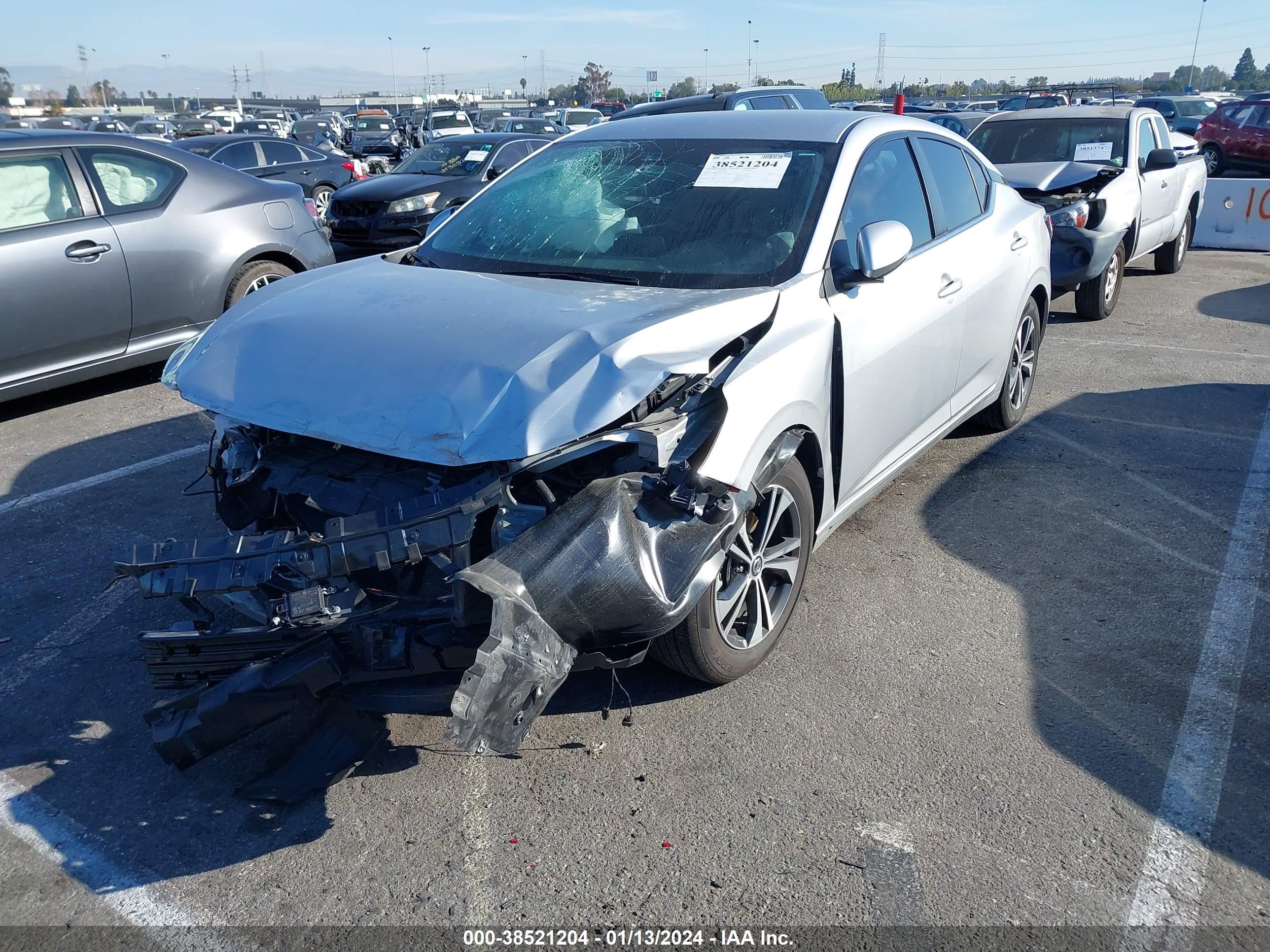 2022 Nissan Sentra Sv Xtronic Cvt vin: 3N1AB8CV4NY321043