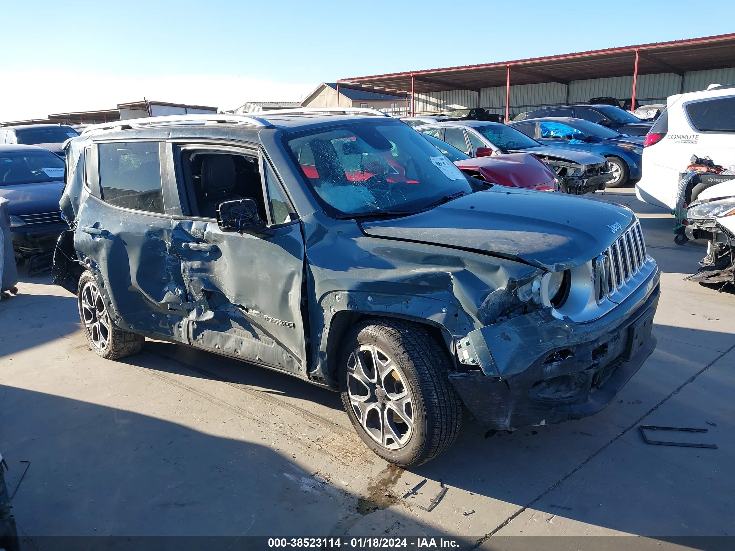 2018 Jeep Renegade Limited Fwd vin: ZACCJADB1JPH24285