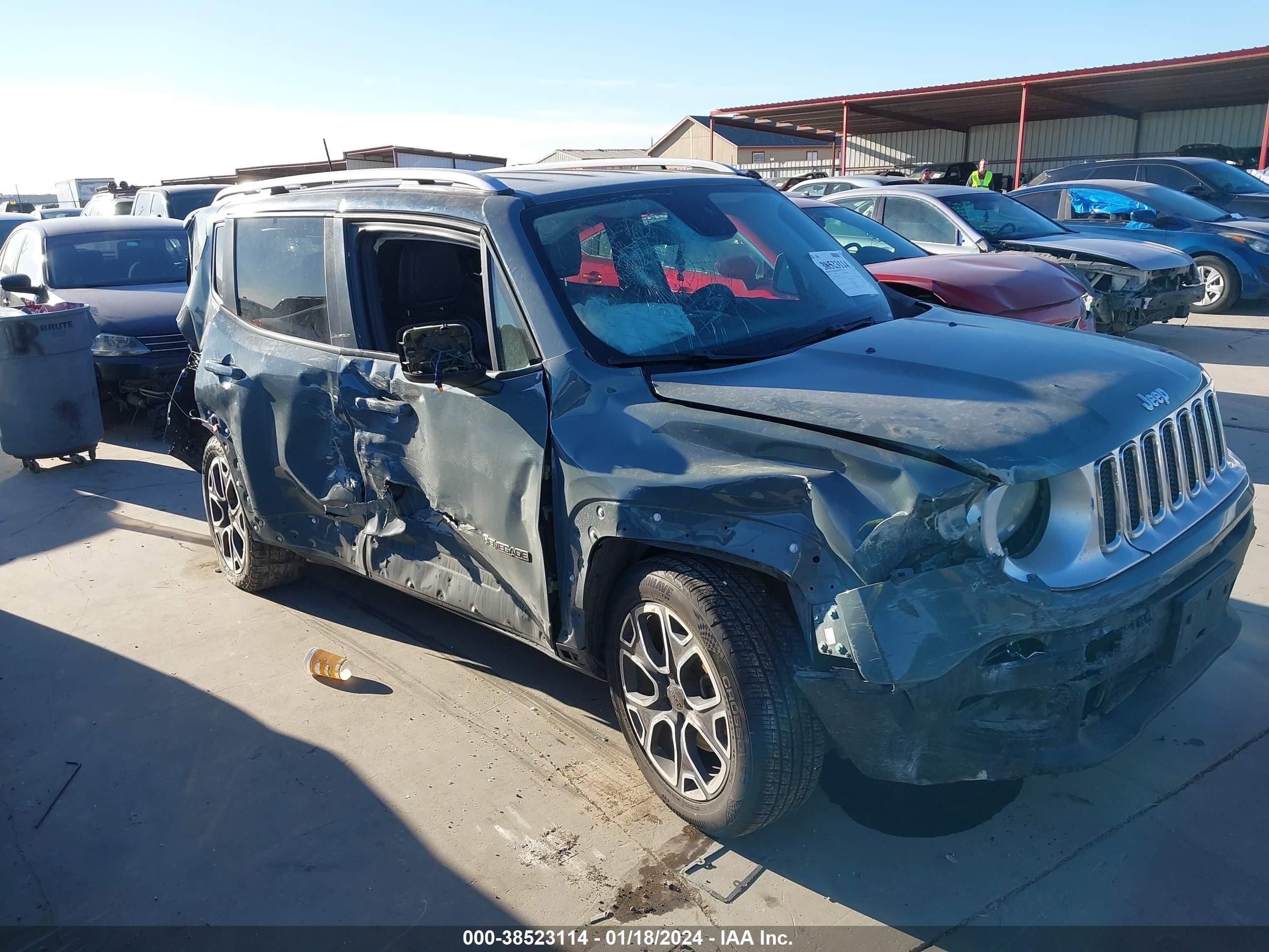 2018 Jeep Renegade Limited Fwd vin: ZACCJADB1JPH24285