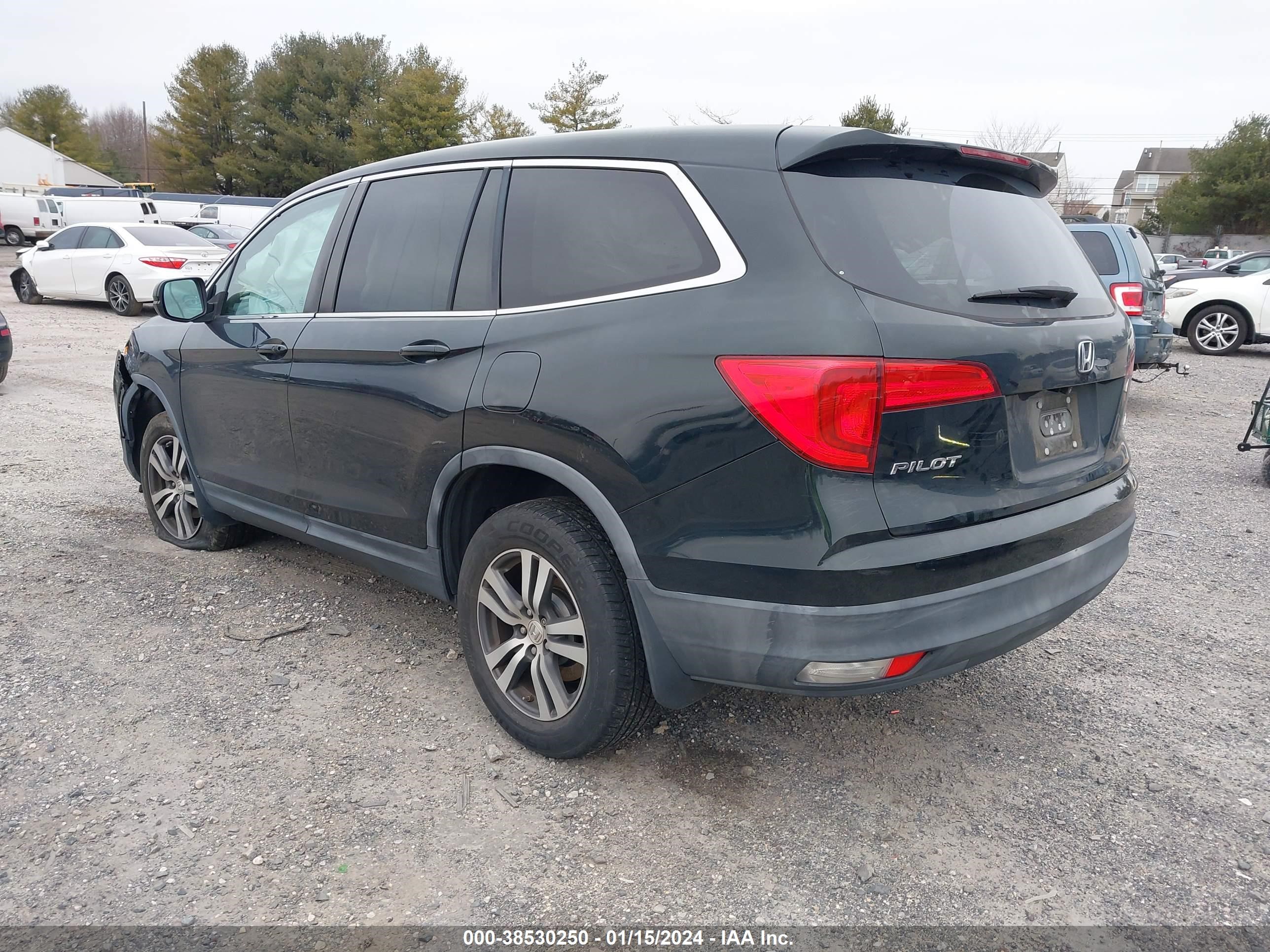 2016 Honda Pilot Ex-L vin: 5FNYF6H51GB006969