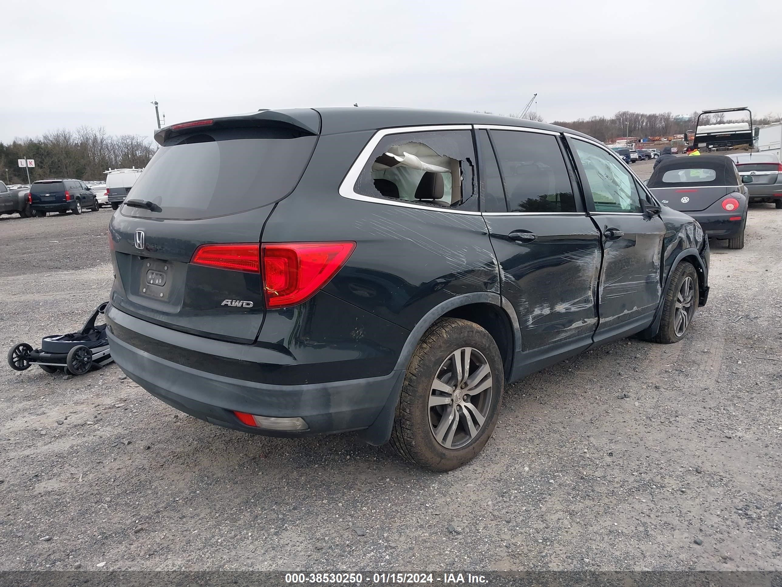 2016 Honda Pilot Ex-L vin: 5FNYF6H51GB006969