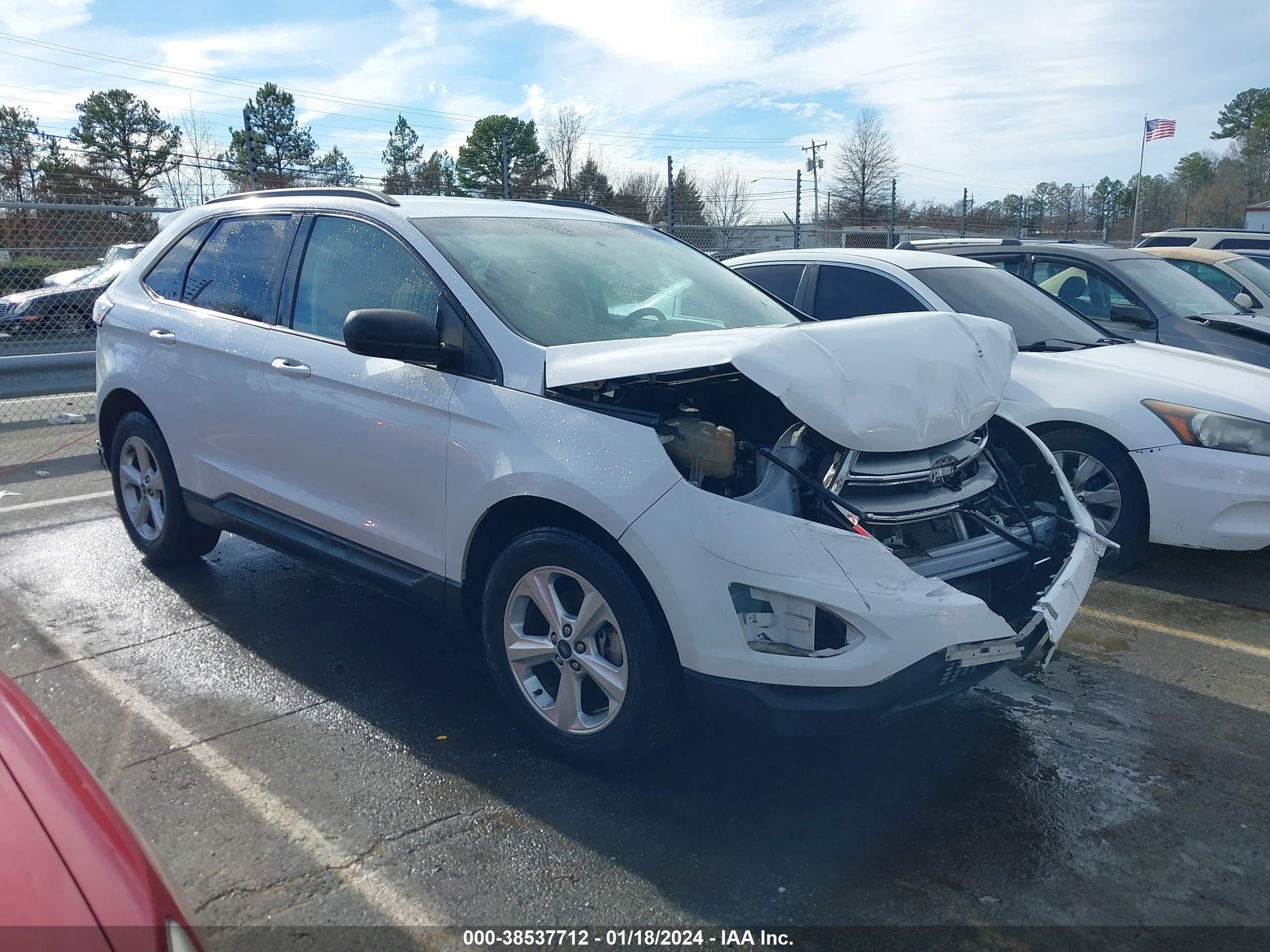 2017 Ford Edge Se vin: 2FMPK3G93HBB02476