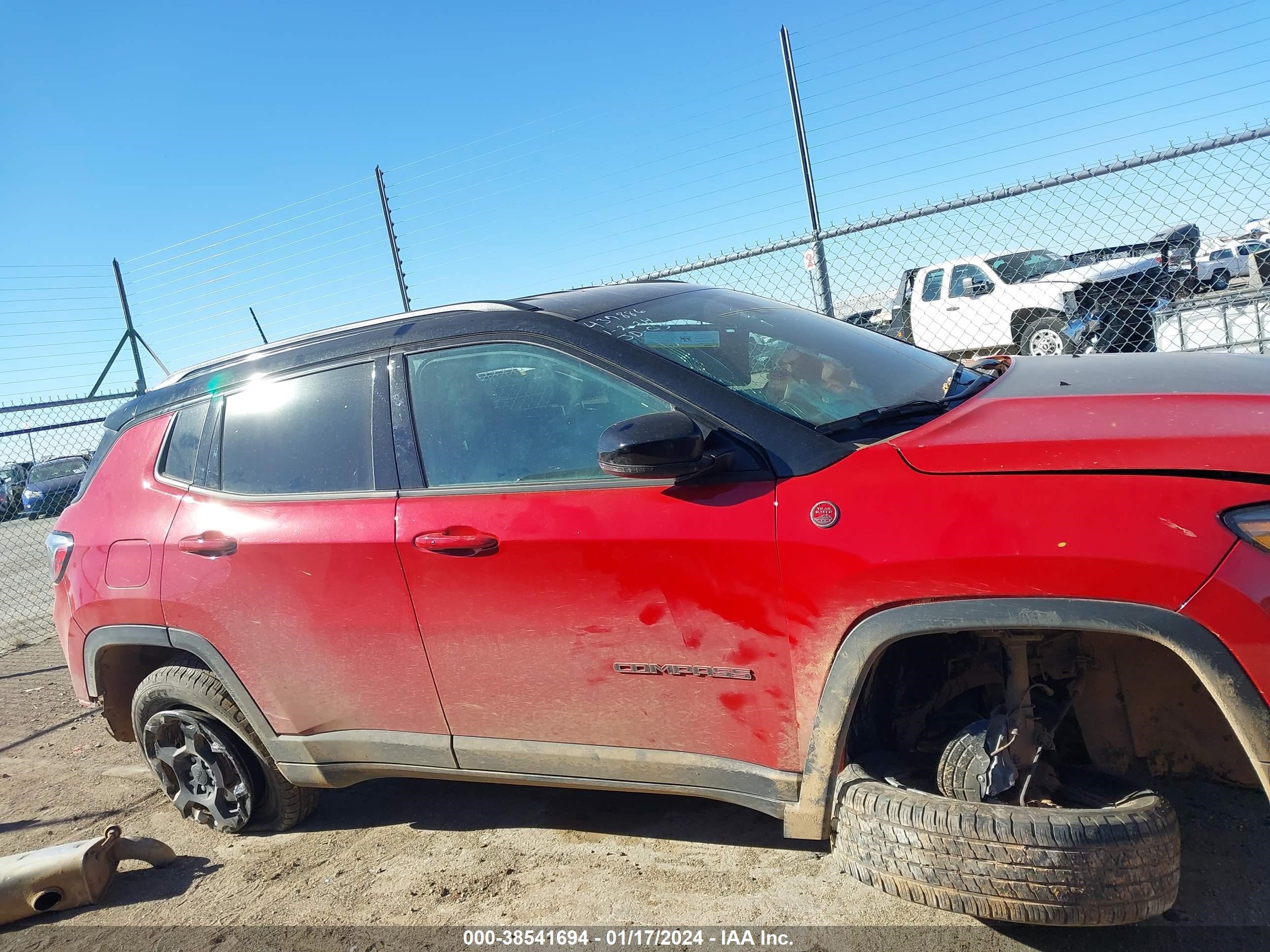 2023 Jeep Compass Trailhawk 4X4 vin: 3C4NJDDN9PT544414