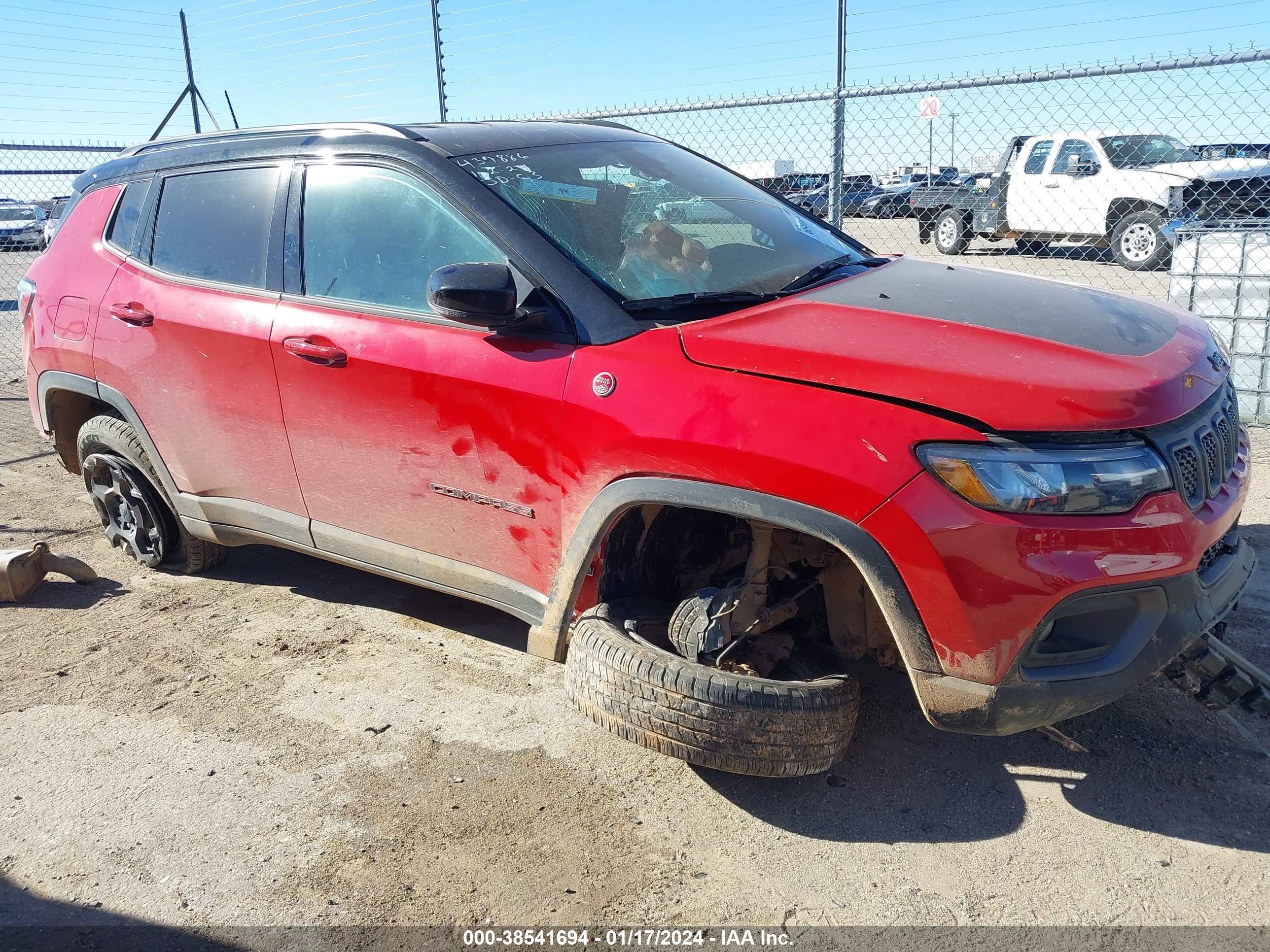 2023 Jeep Compass Trailhawk 4X4 vin: 3C4NJDDN9PT544414