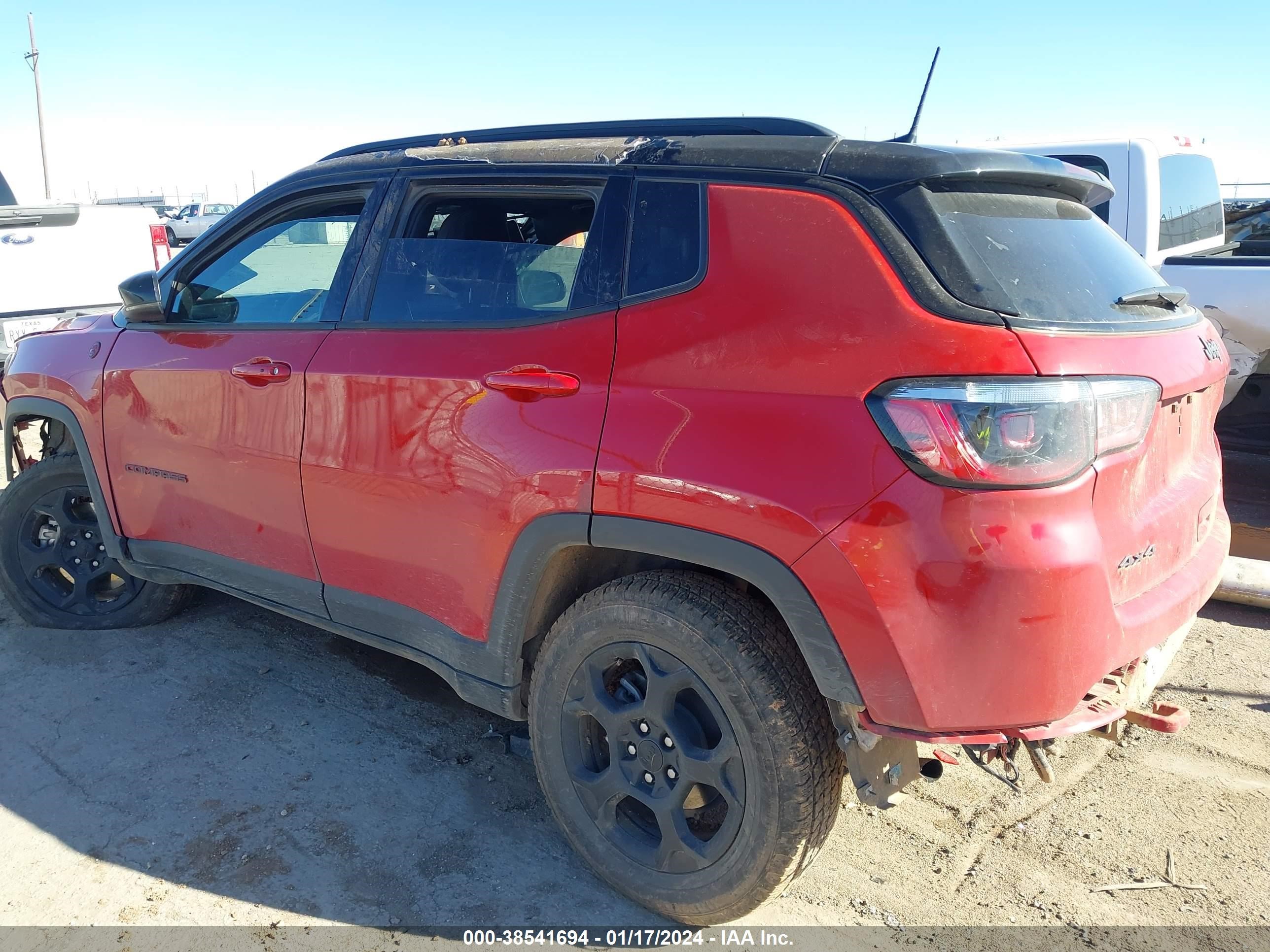 2023 Jeep Compass Trailhawk 4X4 vin: 3C4NJDDN9PT544414