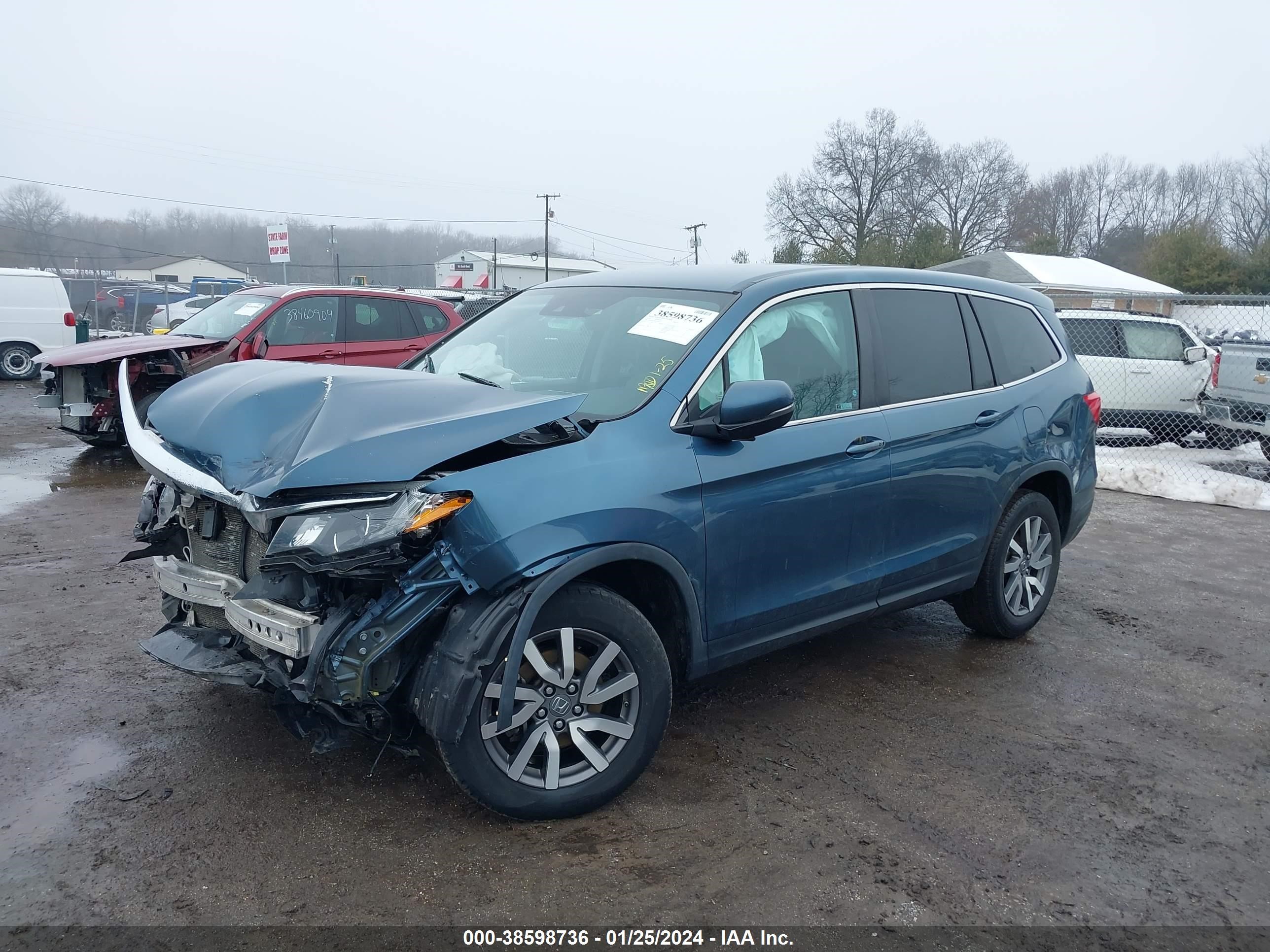 2019 Honda Pilot Ex vin: 5FNYF6H36KB047718