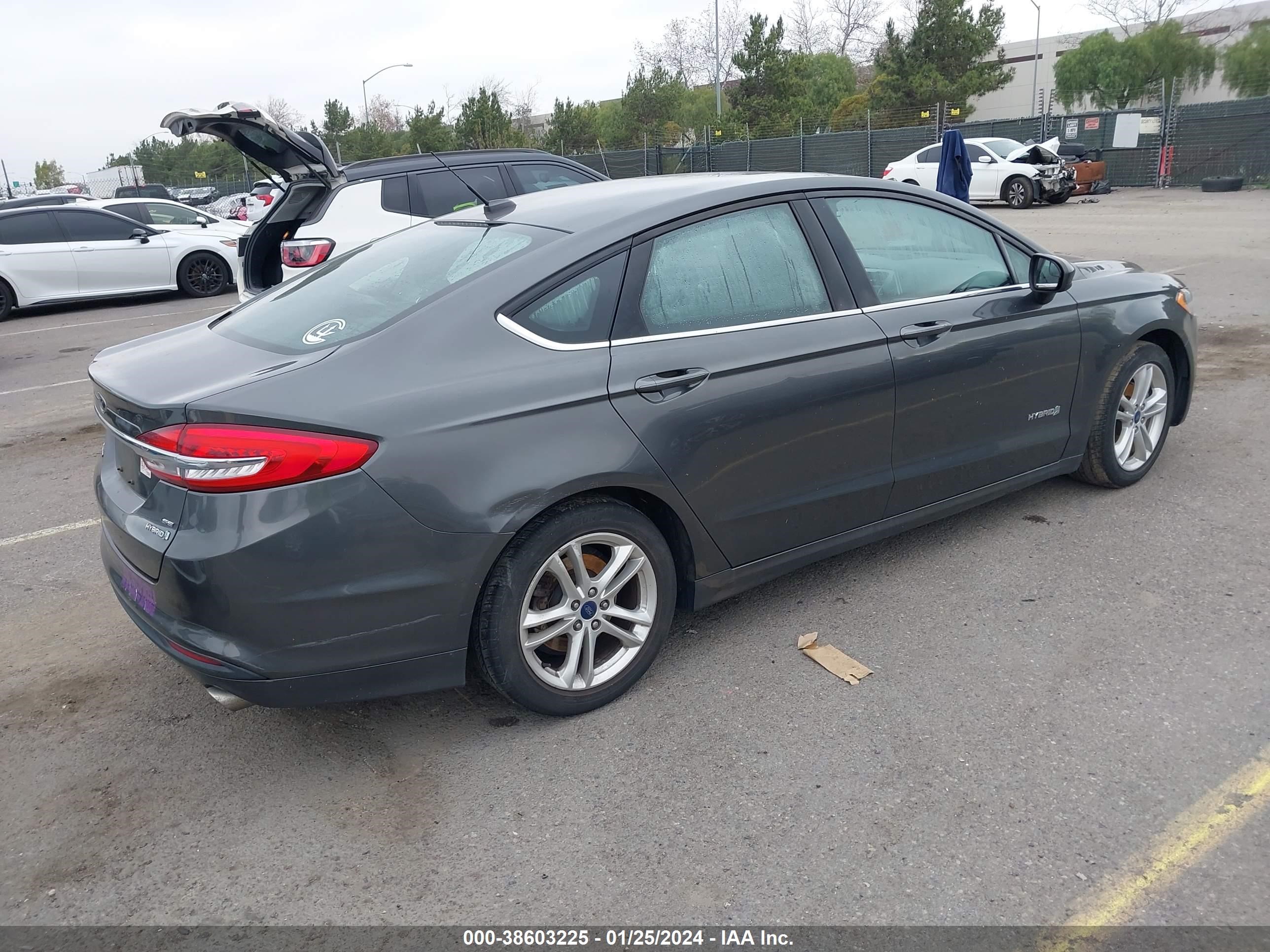 2018 Ford Fusion Hybrid Se vin: 3FA6P0LU6JR197509