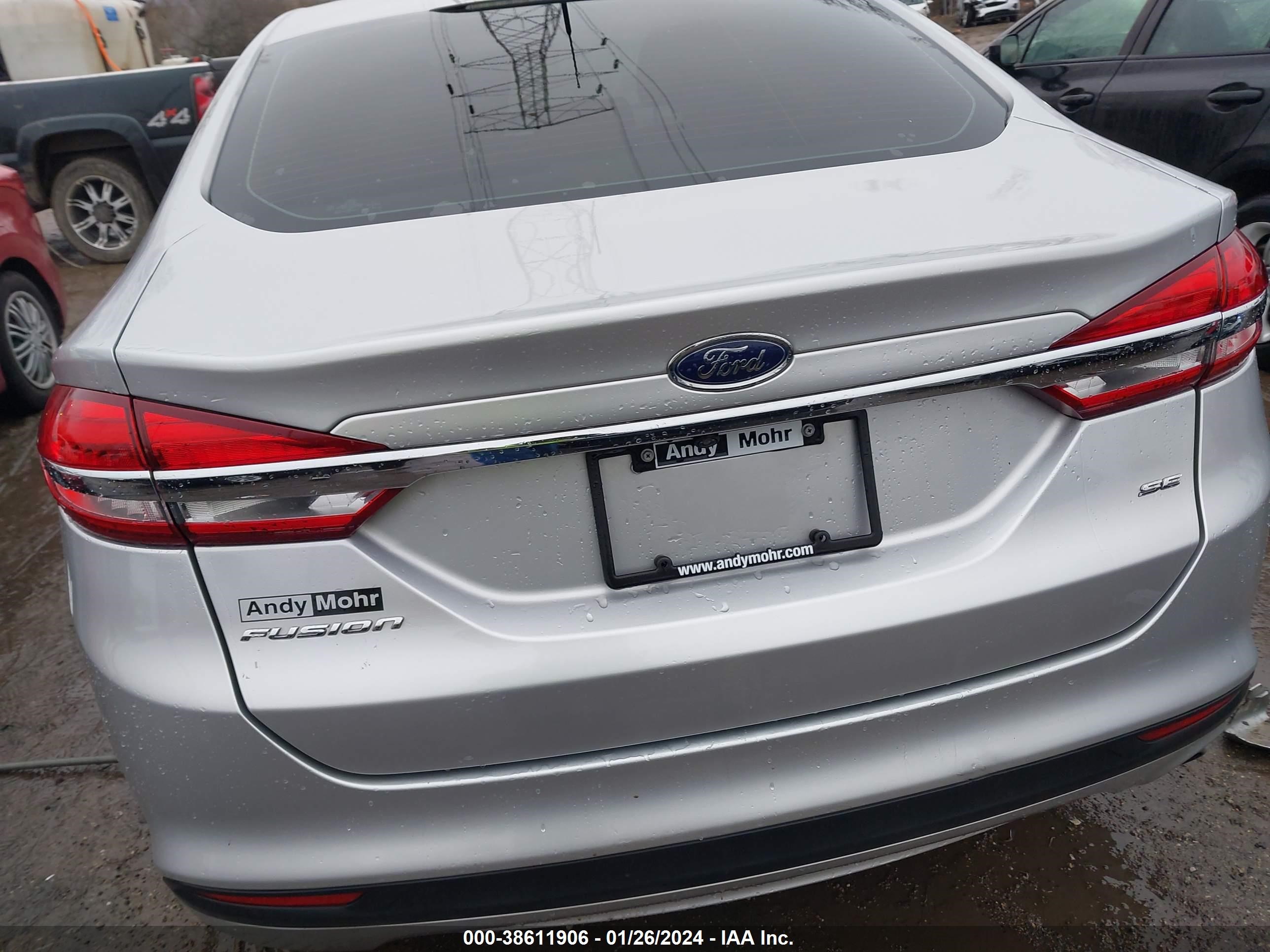 2017 Ford Fusion Se vin: 3FA6P0H74HR164893