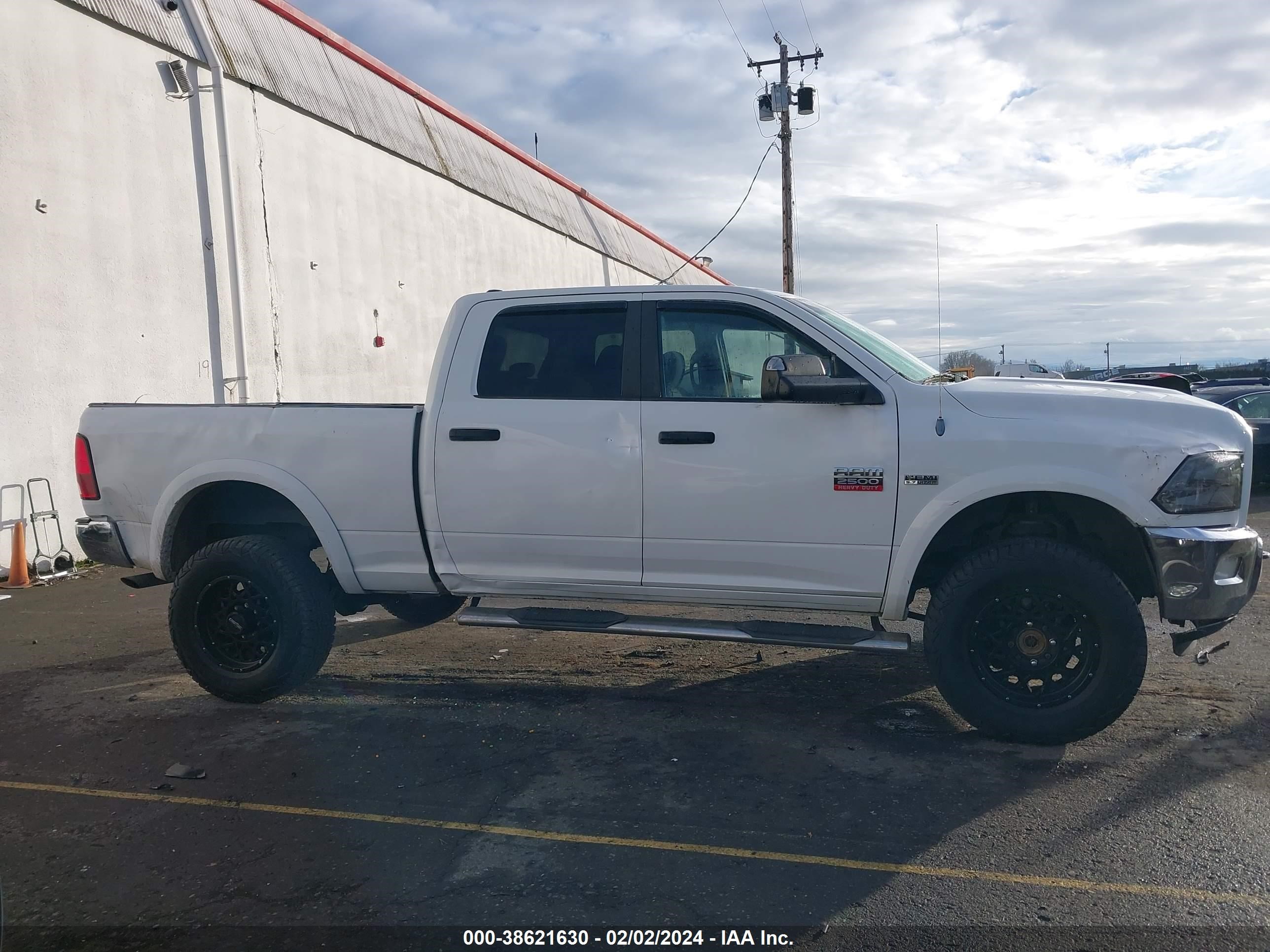 2012 Ram 2500 Slt vin: 3C6TD5DT5CG176472