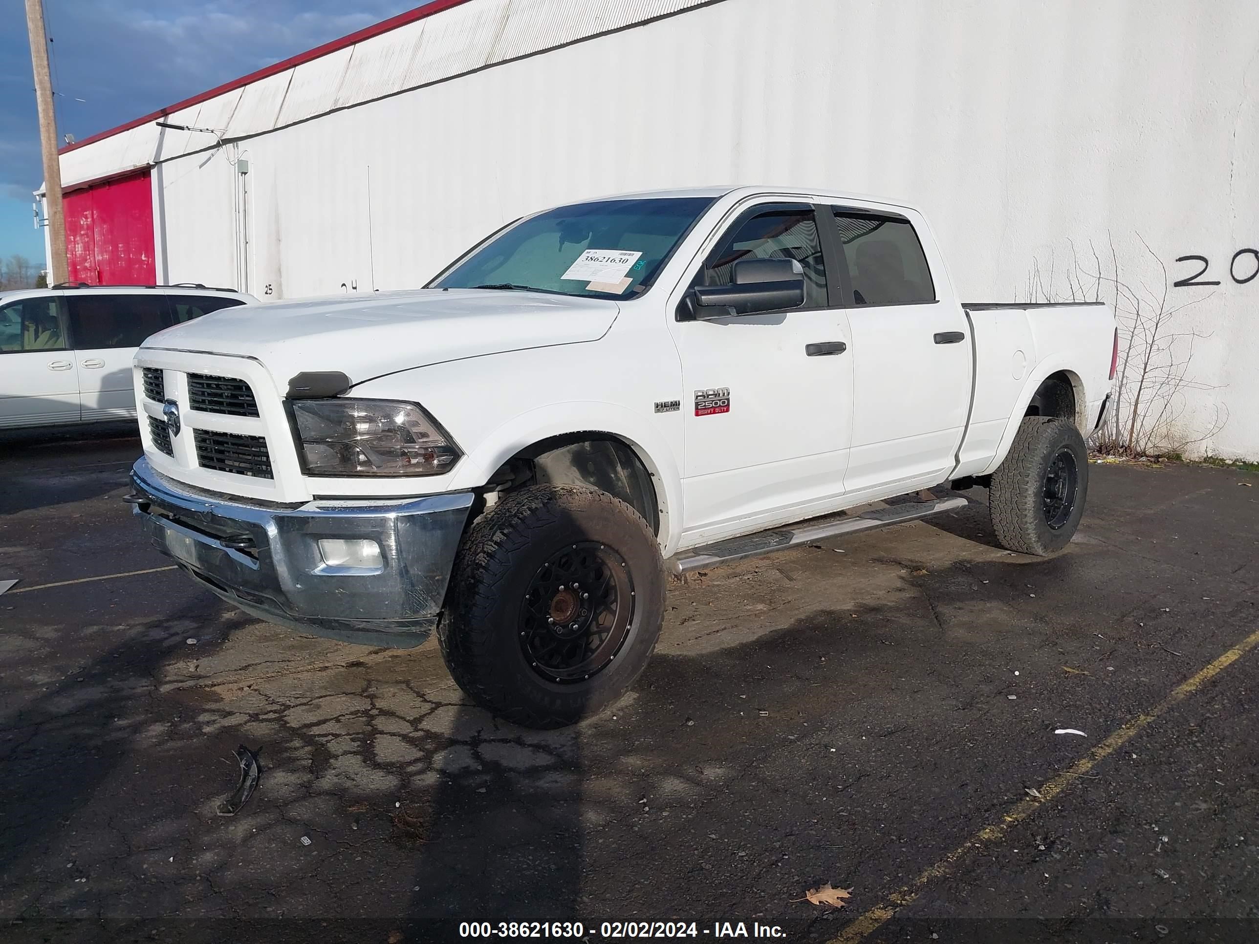 2012 Ram 2500 Slt vin: 3C6TD5DT5CG176472