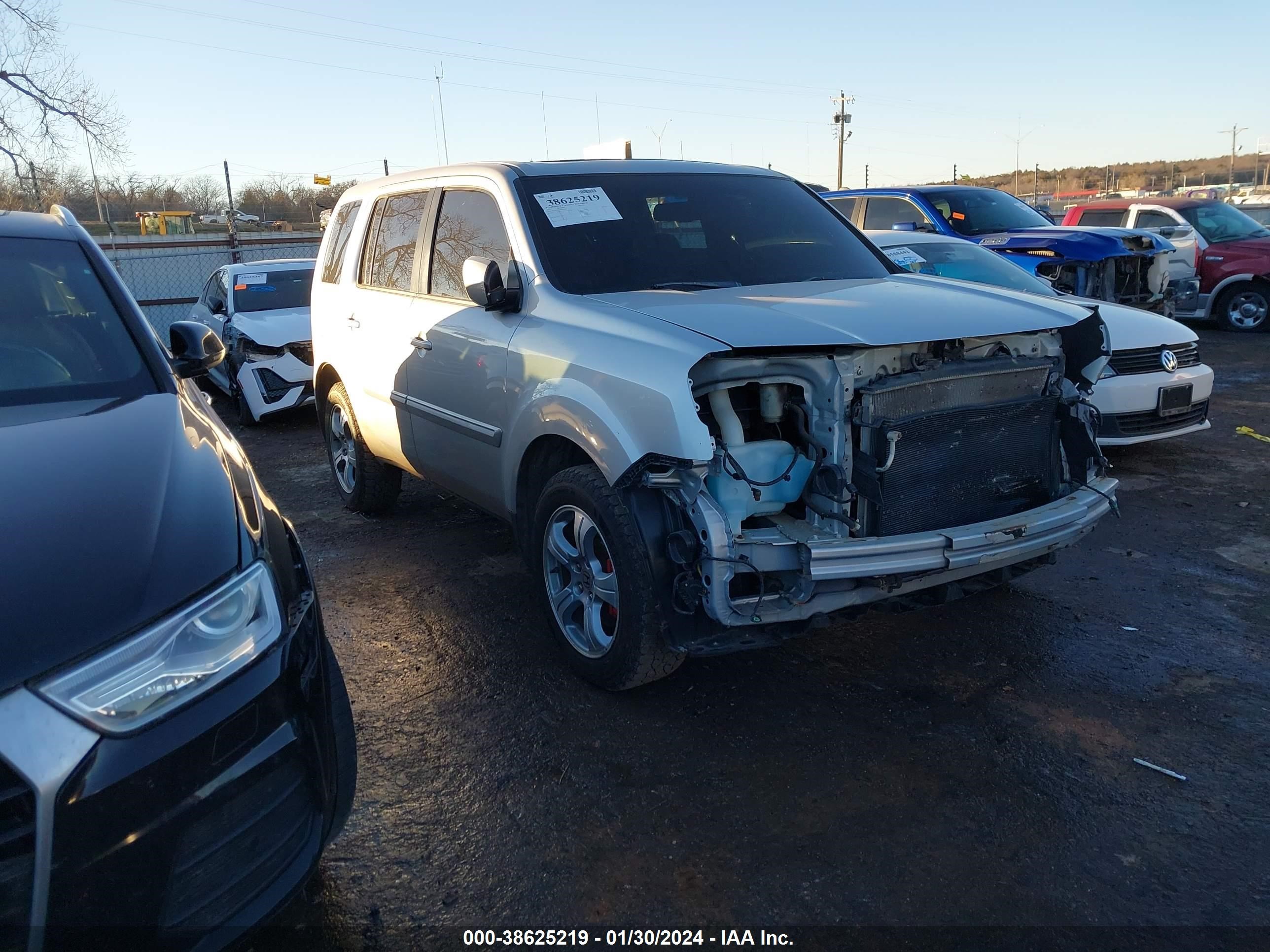 2013 Honda Pilot Ex-L vin: 5FNYF3H59DB030088