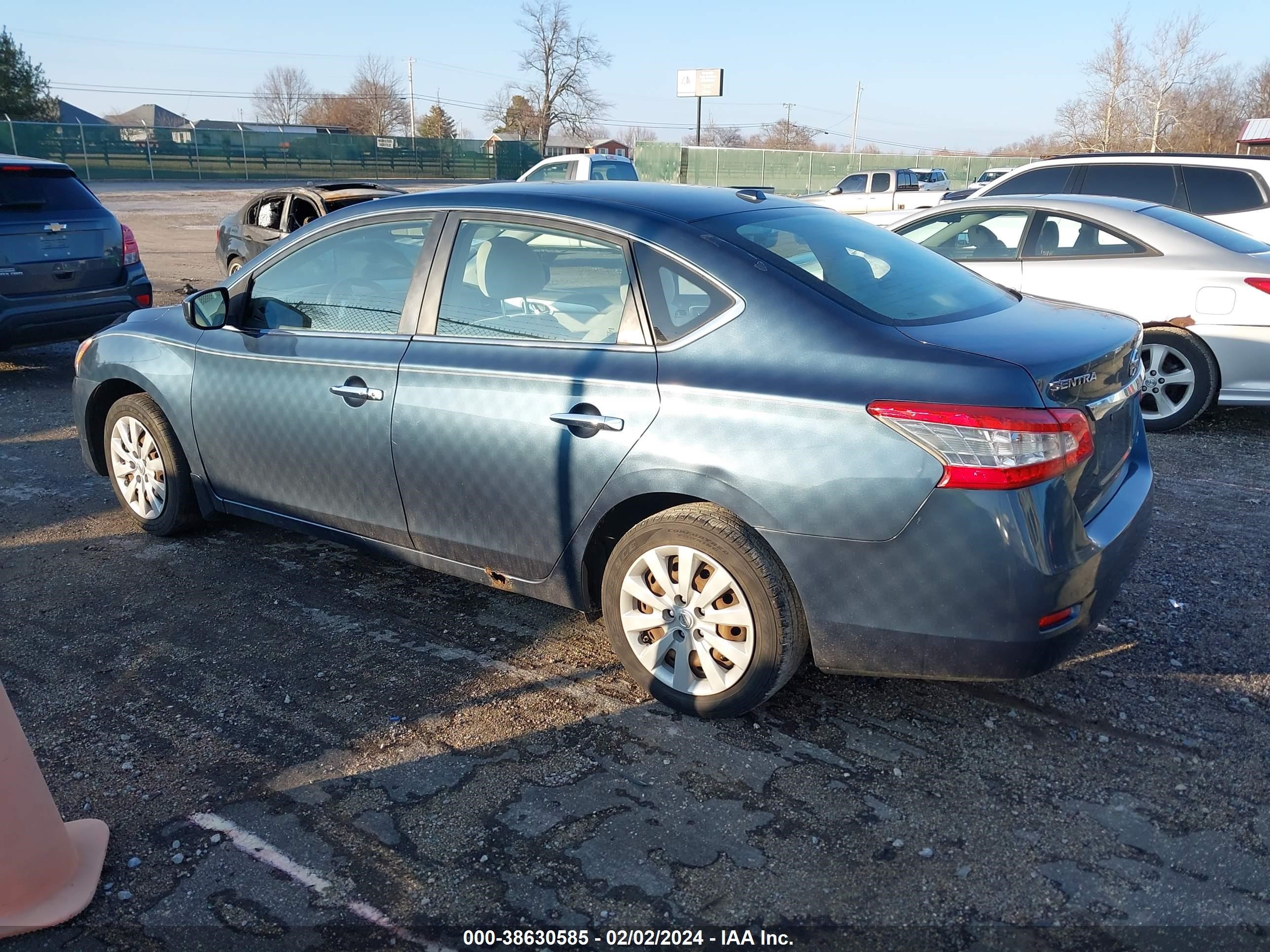 2013 Nissan Sentra Sv vin: 3N1AB7AP9DL670953