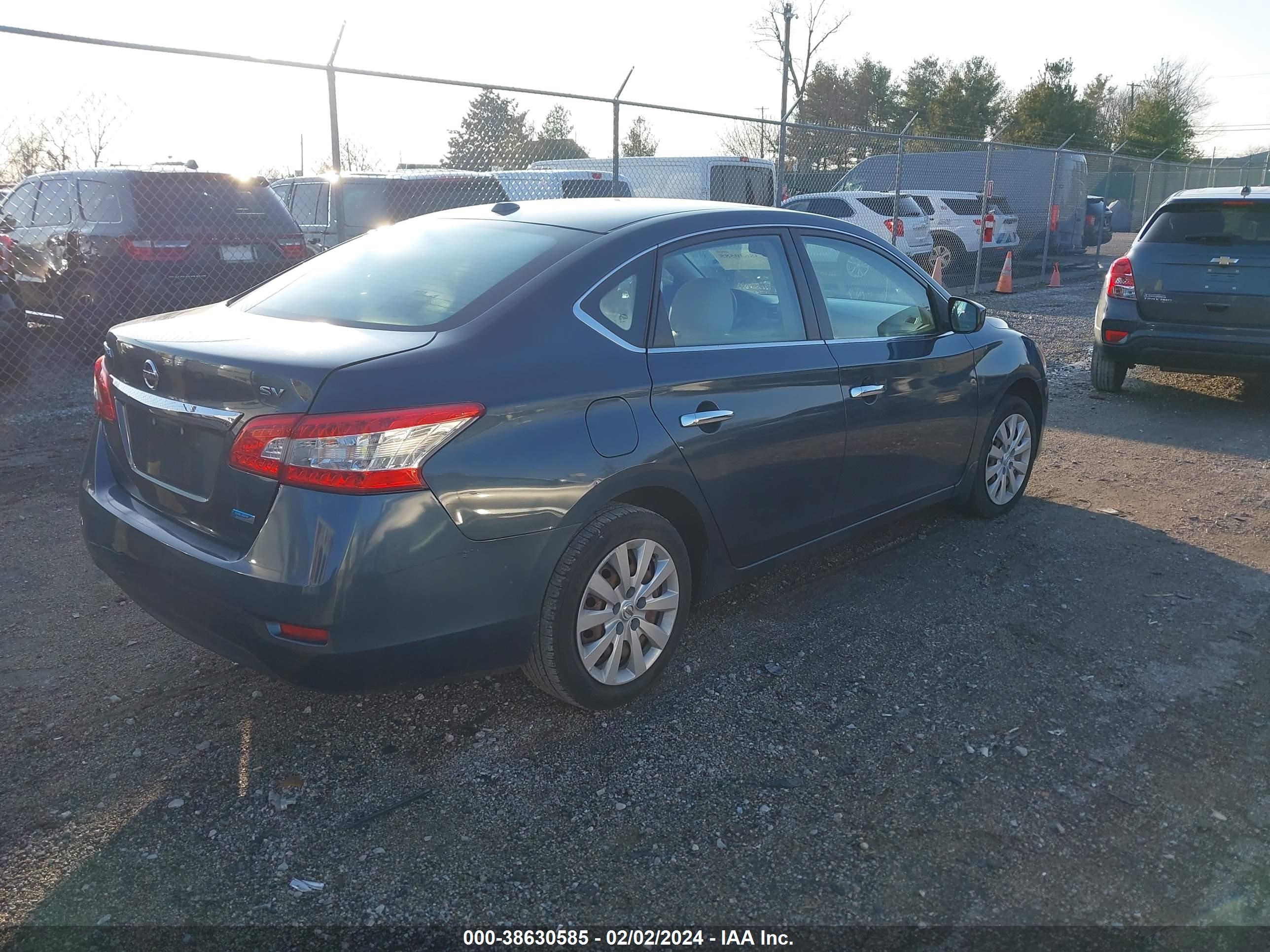 2013 Nissan Sentra Sv vin: 3N1AB7AP9DL670953