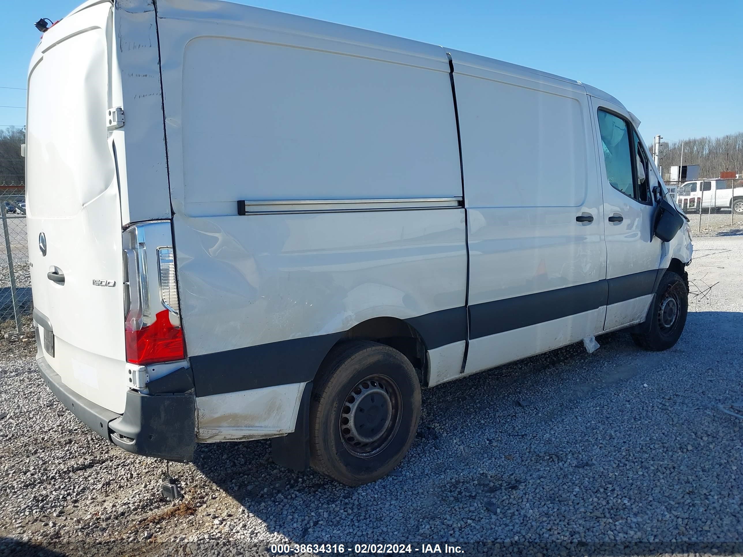 2022 Mercedes-Benz Sprinter 1500 Standard Roof I4 vin: W1Y70BGYXNT087560