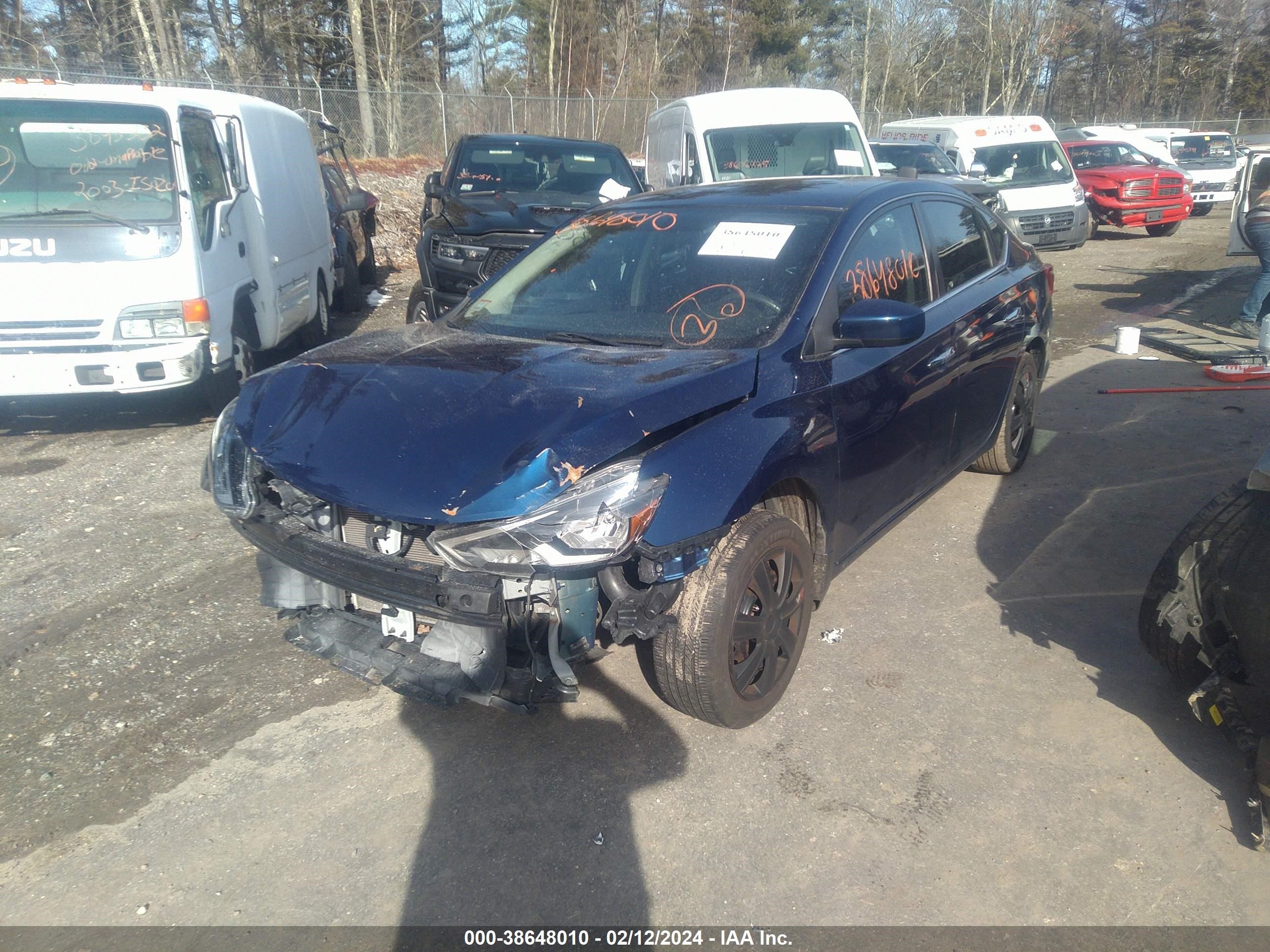 2017 Nissan Sentra Sv vin: 3N1AB7APXHL657649