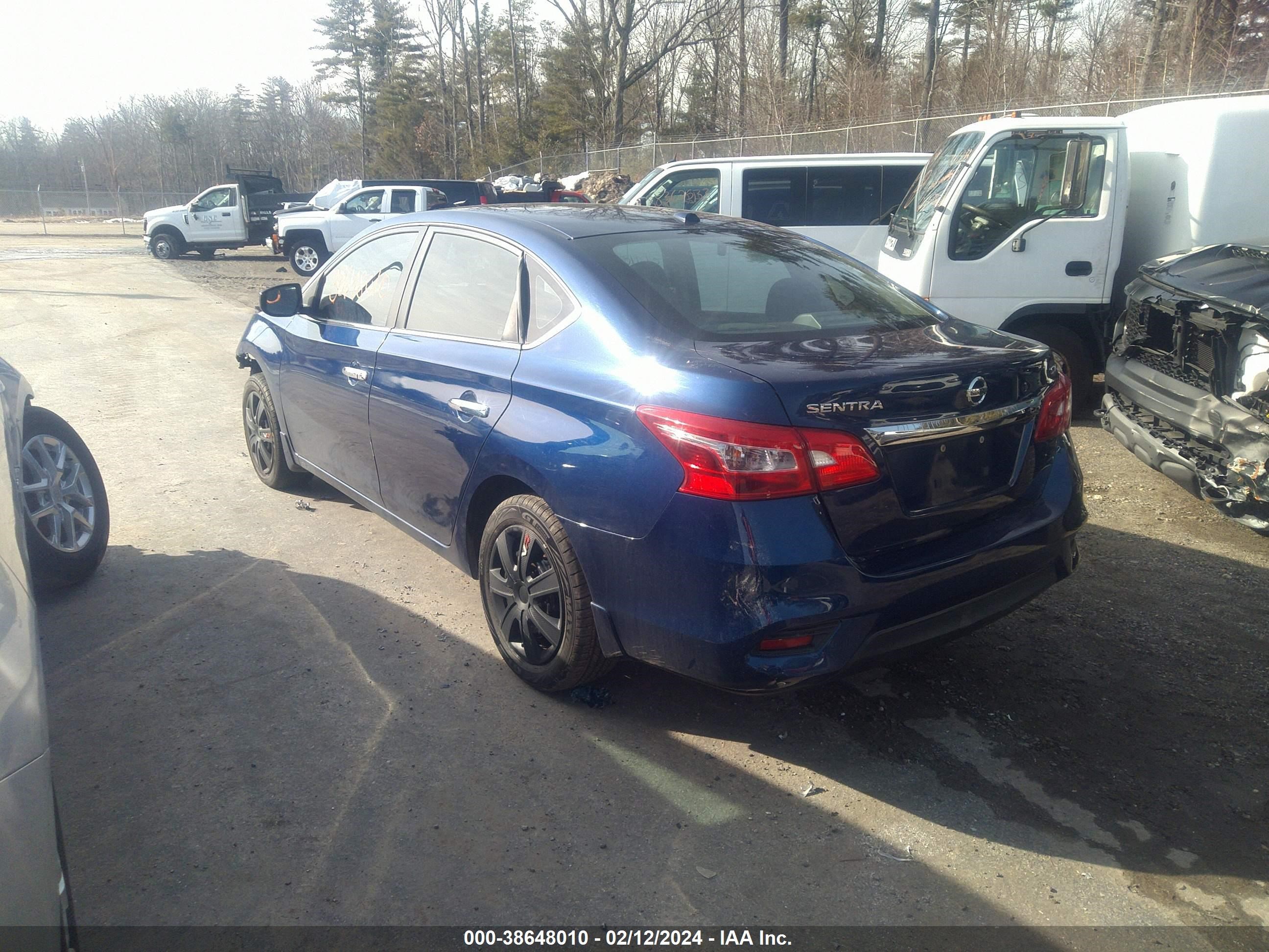 2017 Nissan Sentra Sv vin: 3N1AB7APXHL657649