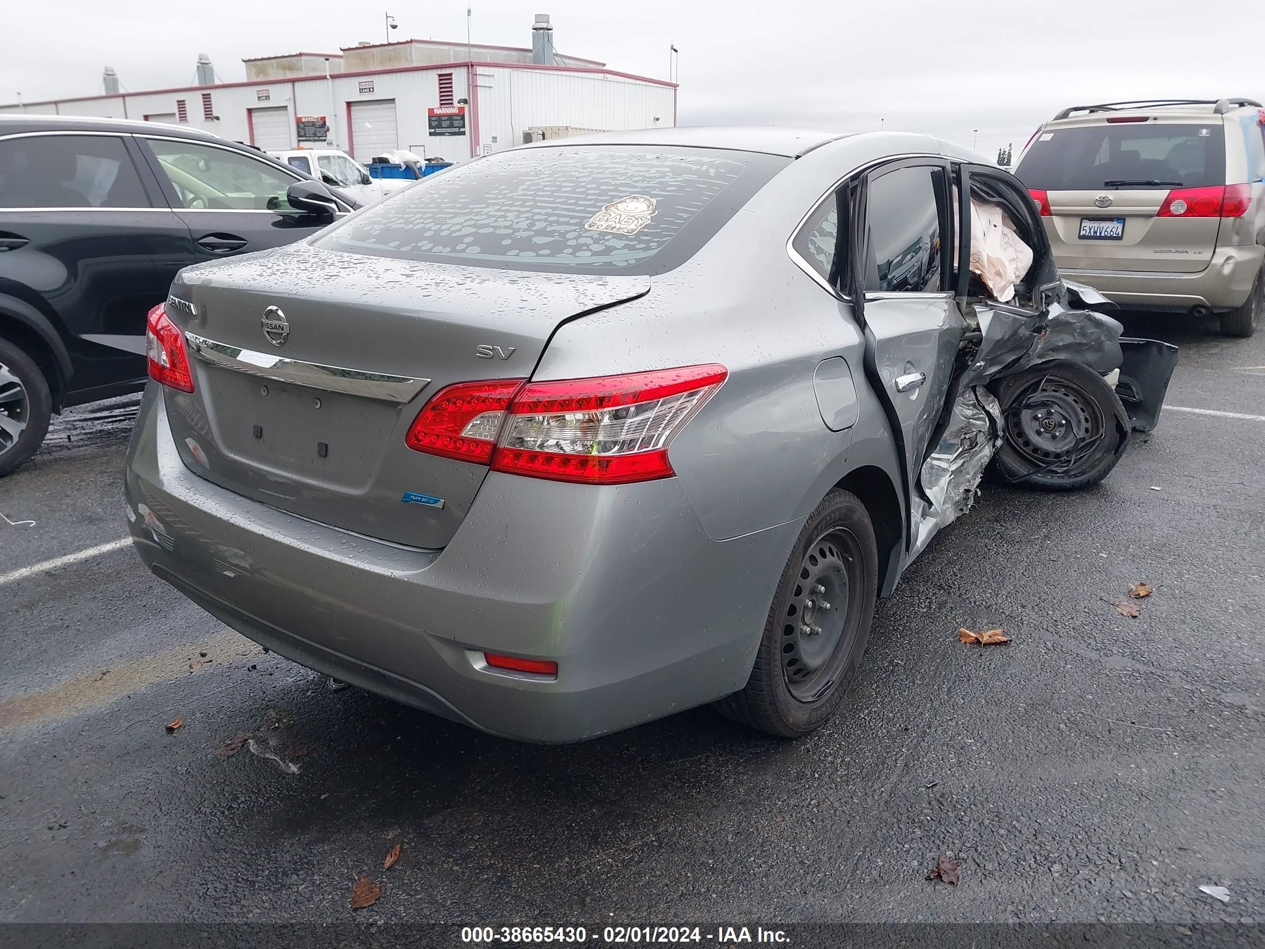 2014 Nissan Sentra Sv vin: 3N1AB7AP0EY332796