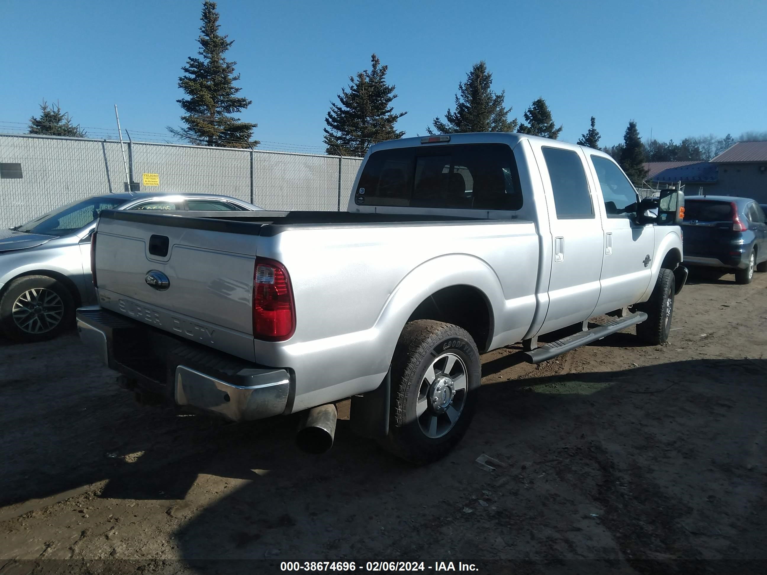 2013 Ford F-250 Lariat vin: 1FT7W2BT6DEA11741