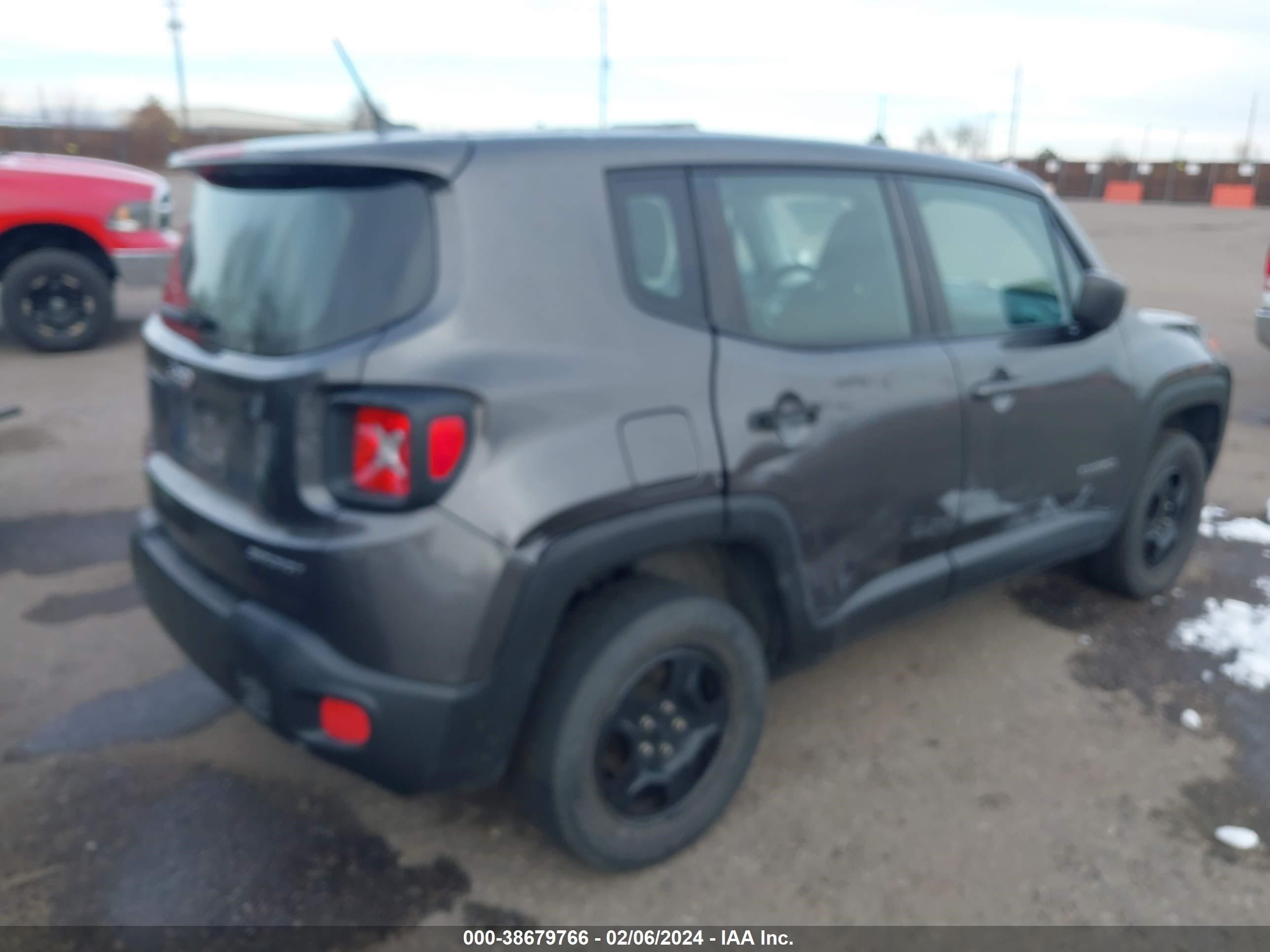 2016 Jeep Renegade Sport vin: ZACCJBAT4GPD30775