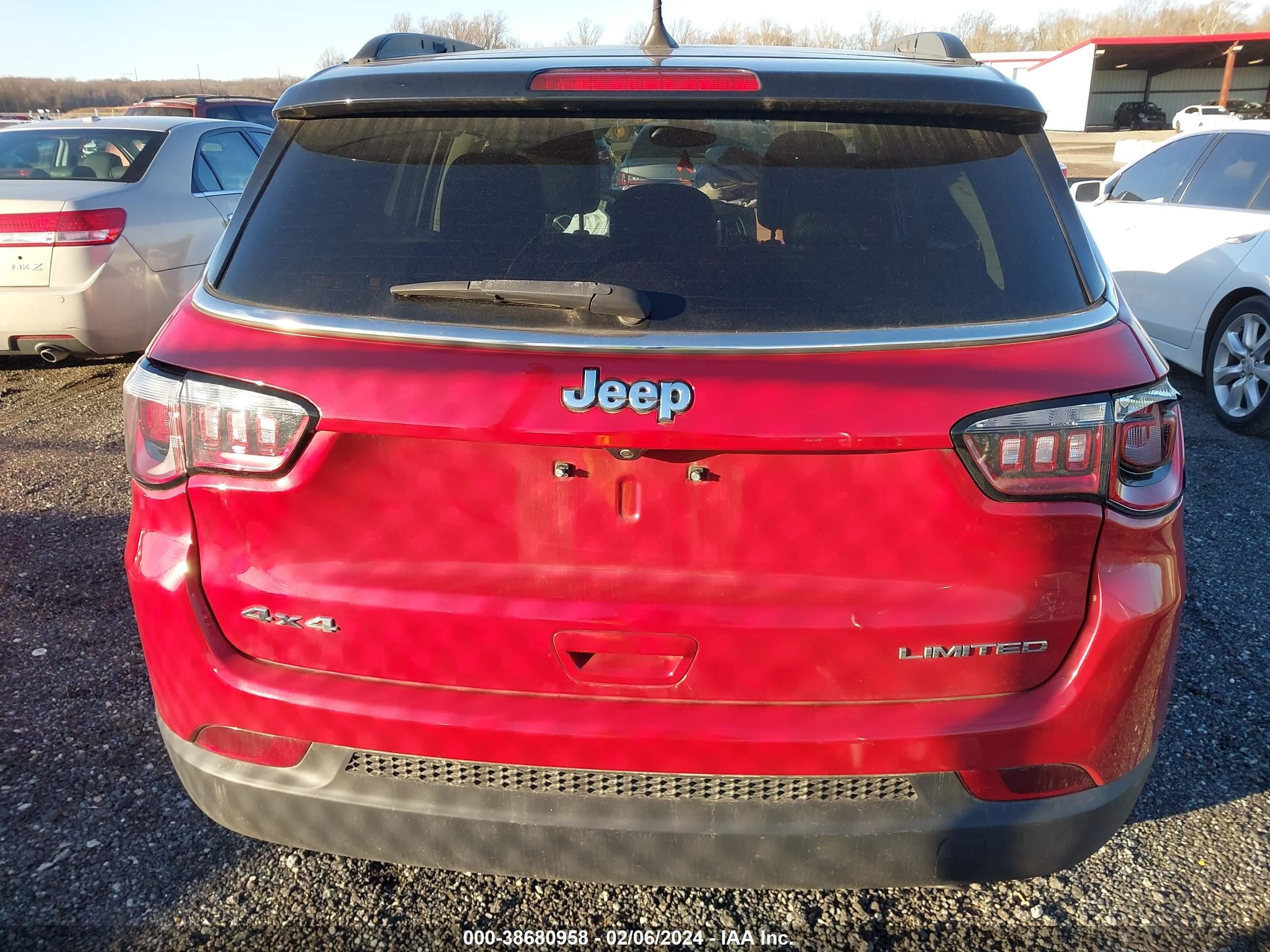 2018 Jeep Compass Limited 4X4 vin: 3C4NJDCBXJT437046