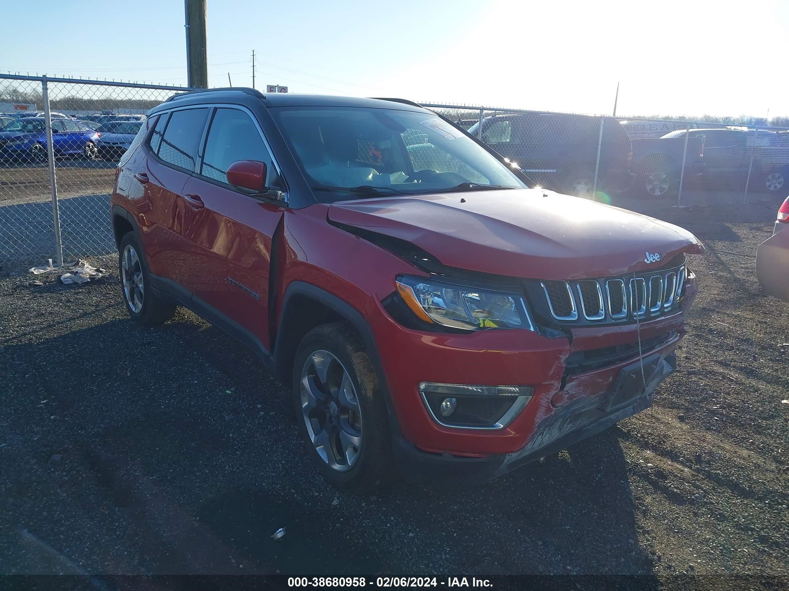 2018 Jeep Compass Limited 4X4 vin: 3C4NJDCBXJT437046