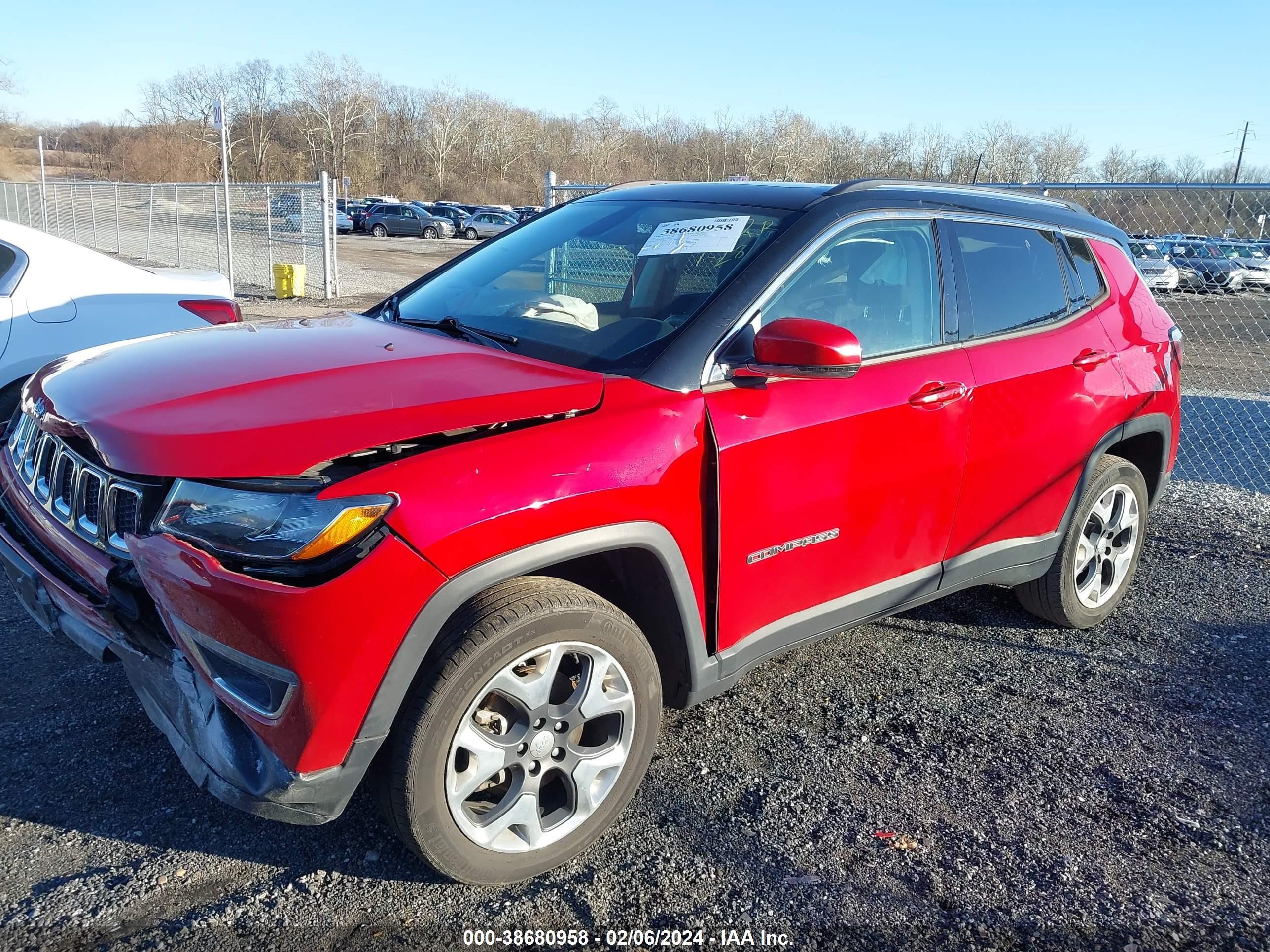 2018 Jeep Compass Limited 4X4 vin: 3C4NJDCBXJT437046