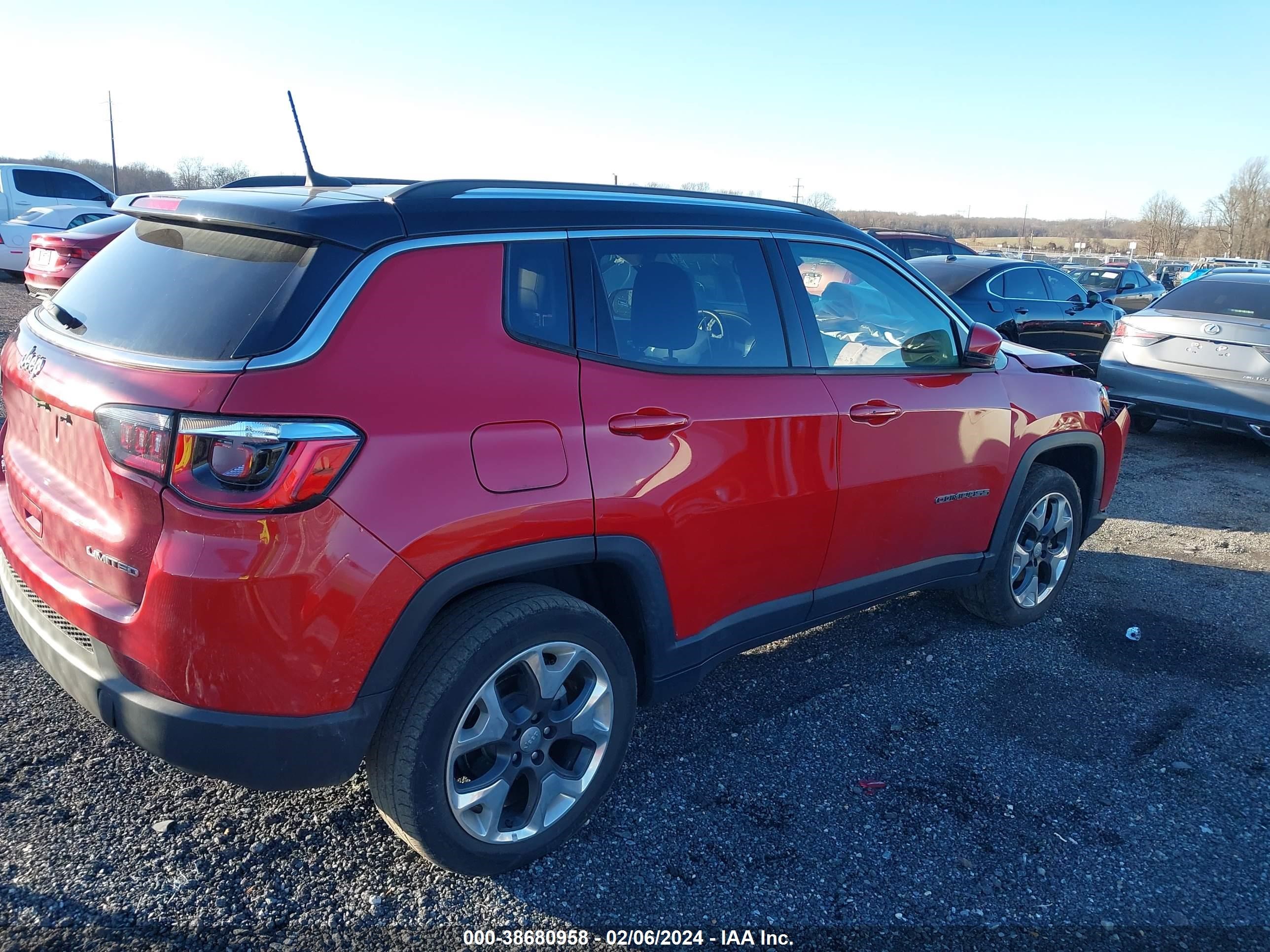 2018 Jeep Compass Limited 4X4 vin: 3C4NJDCBXJT437046