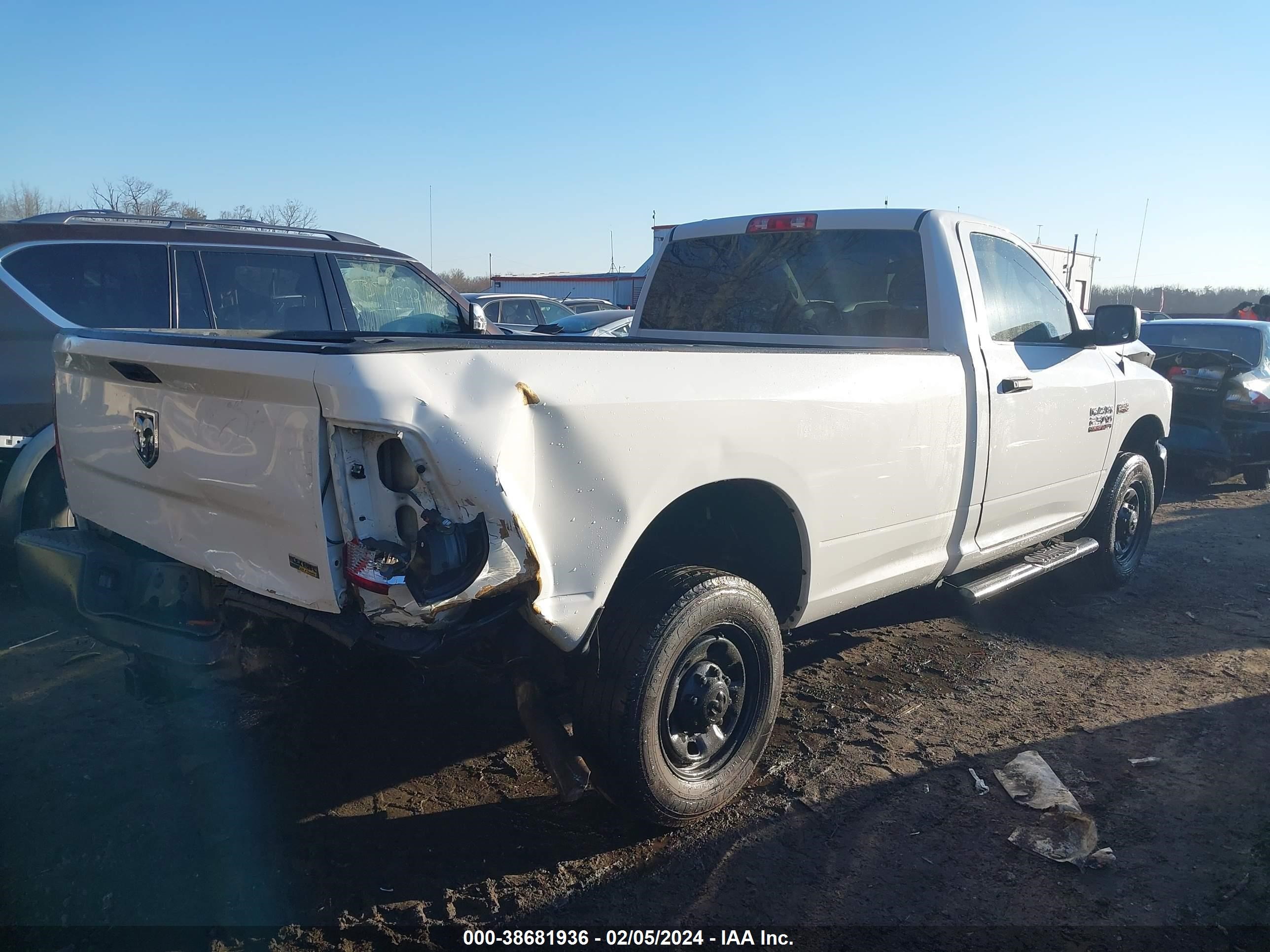 2017 Ram 2500 Tradesman Regular Cab 4X2 8' Box vin: 3C6LR4AT9HG530744