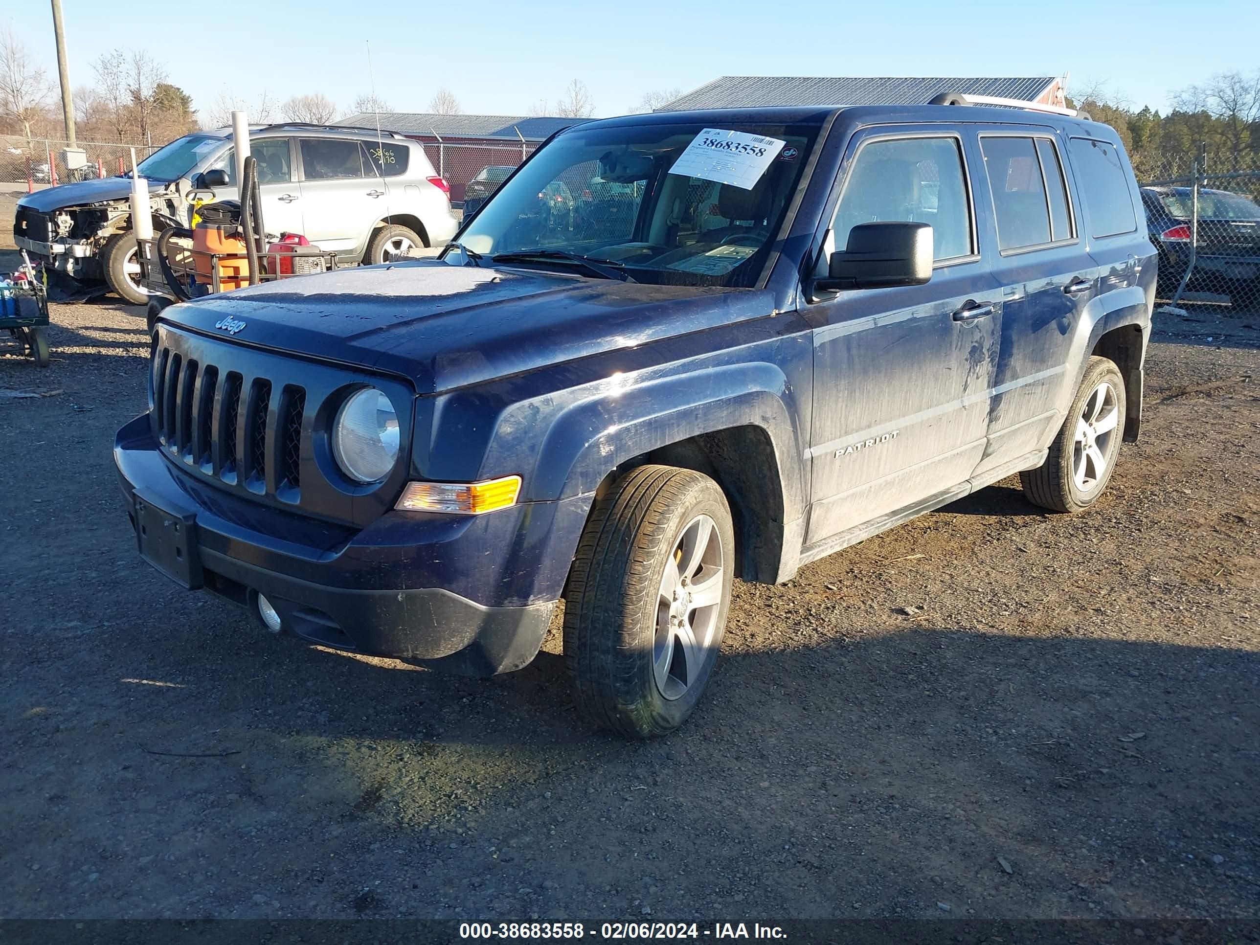 2017 Jeep Patriot High Altitude Fwd vin: 1C4NJPFAXHD130870