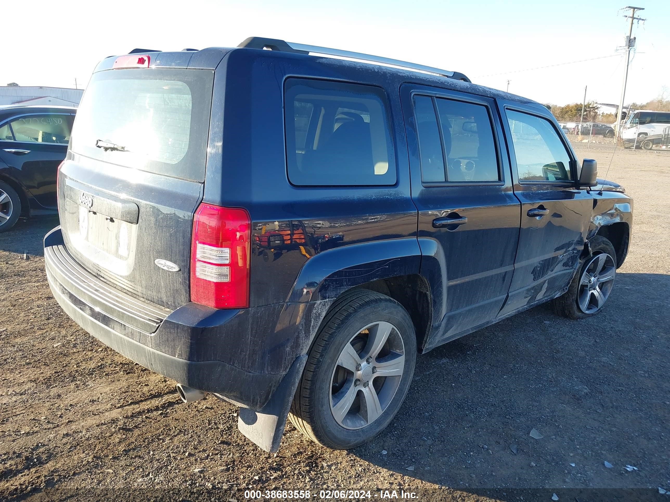 2017 Jeep Patriot High Altitude Fwd vin: 1C4NJPFAXHD130870