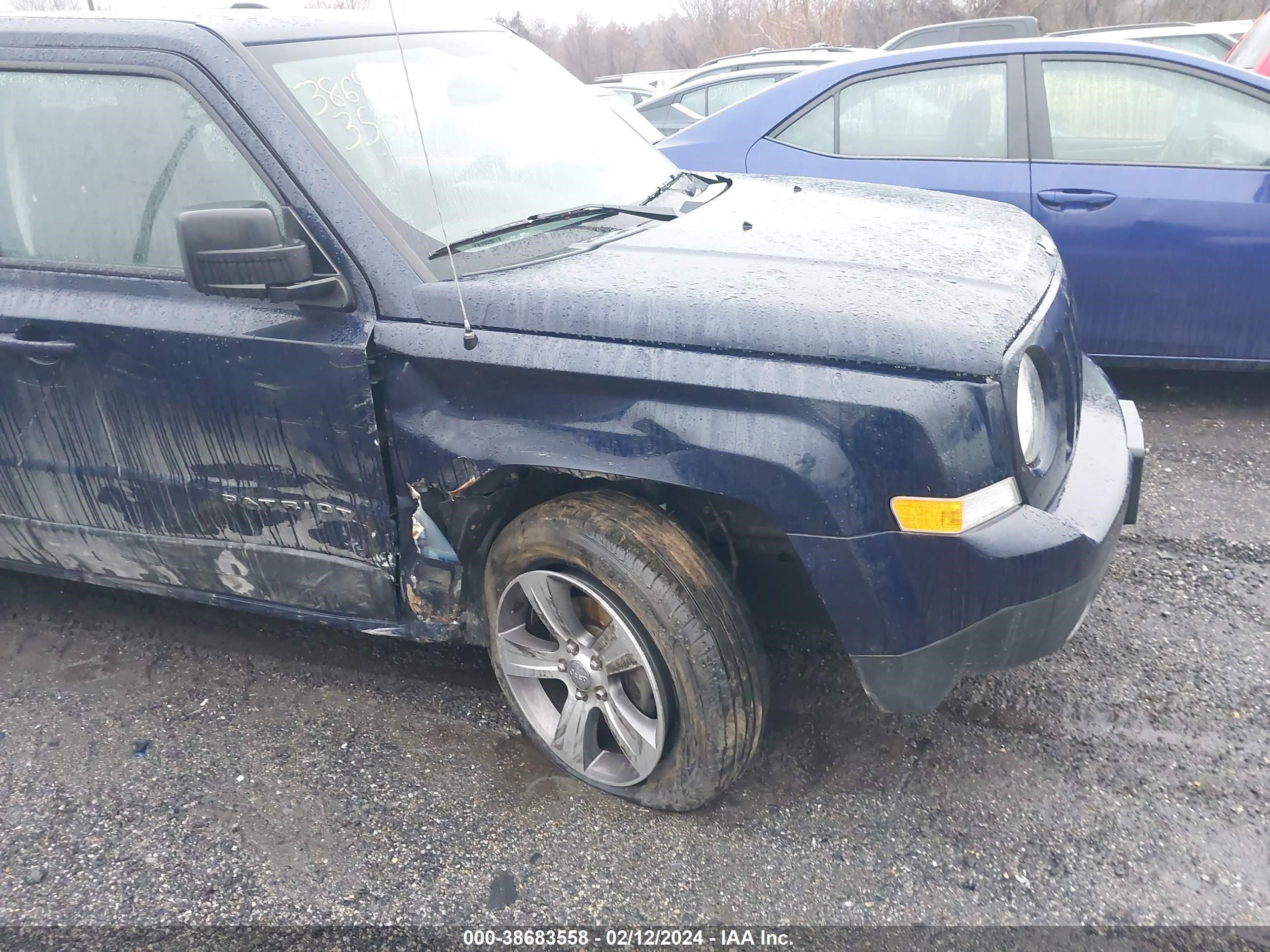 2017 Jeep Patriot High Altitude Fwd vin: 1C4NJPFAXHD130870