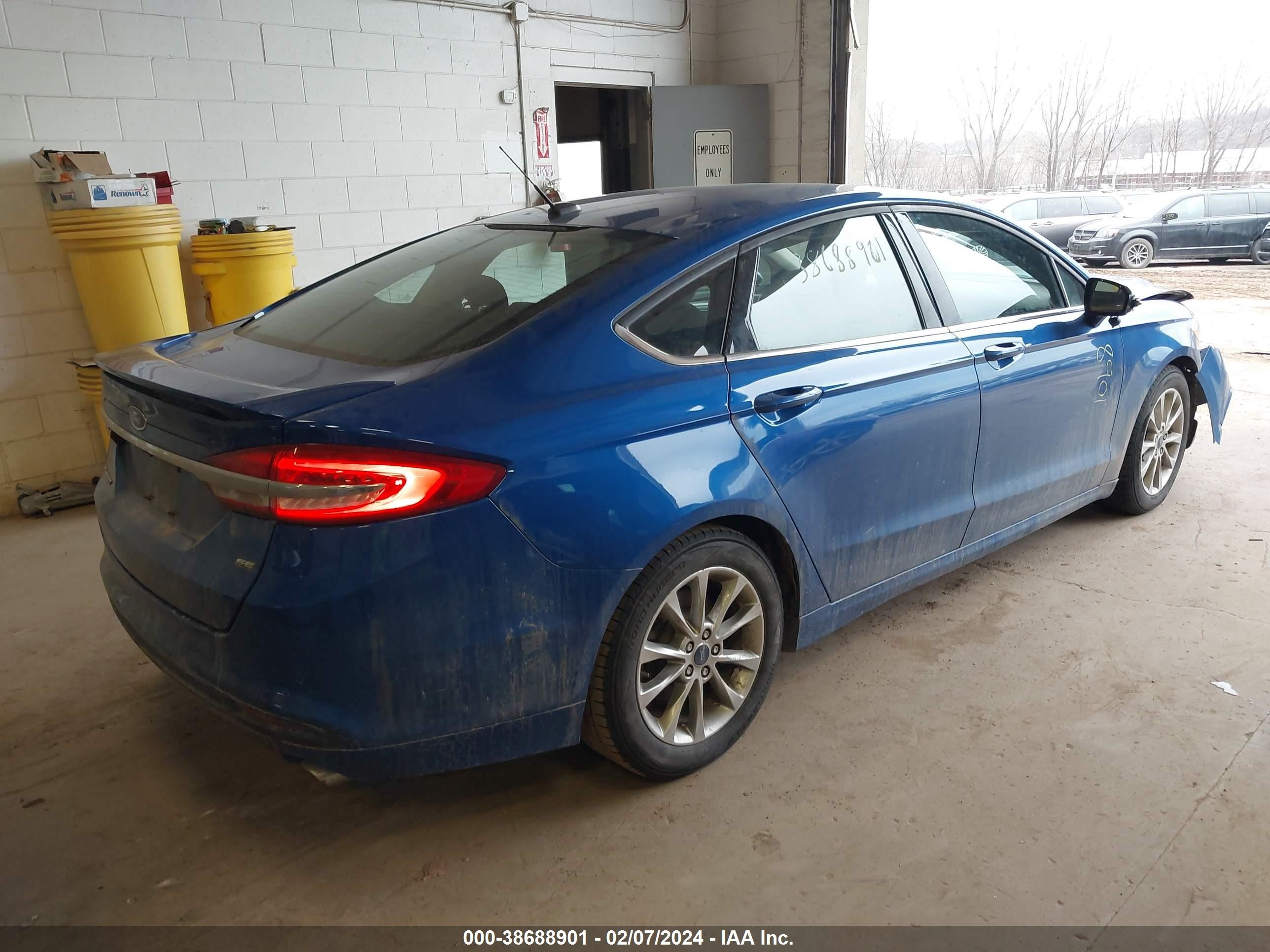 2017 Ford Fusion Se vin: 3FA6P0H75HR375035