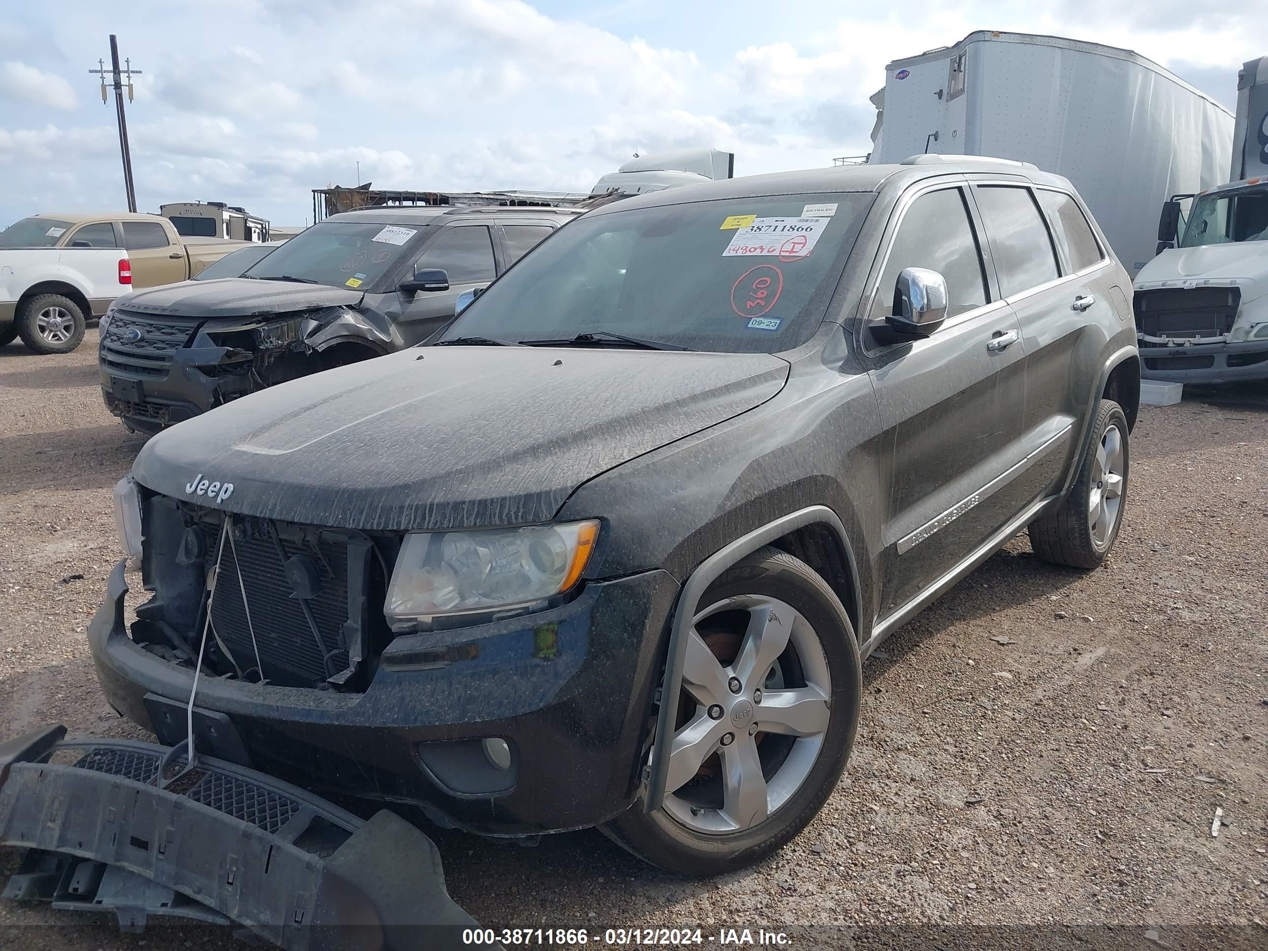 2012 Jeep Grand Cherokee Overland vin: 1C4RJECG9CC211095