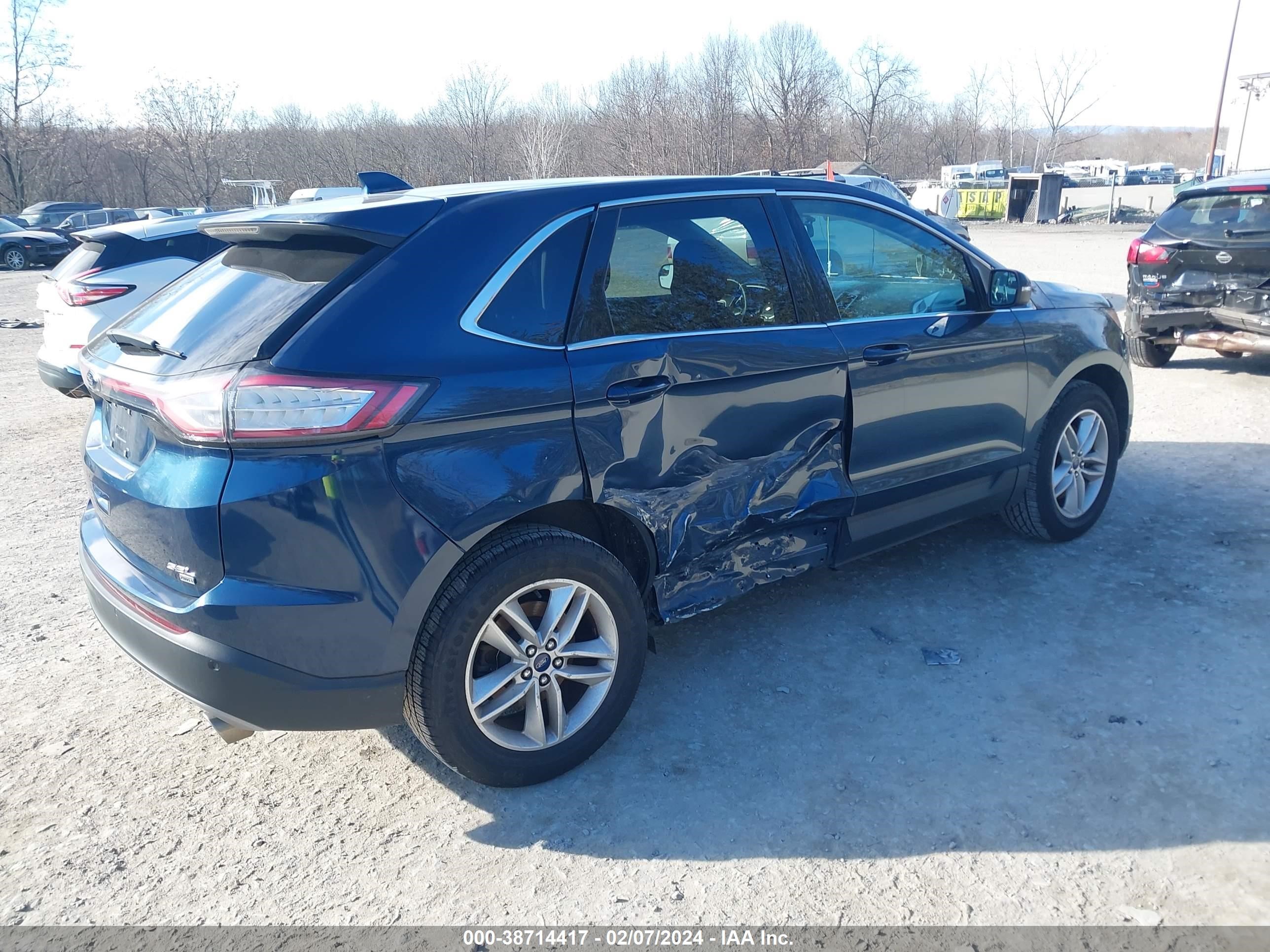 2017 Ford Edge Sel vin: 2FMPK4J89HBC68104