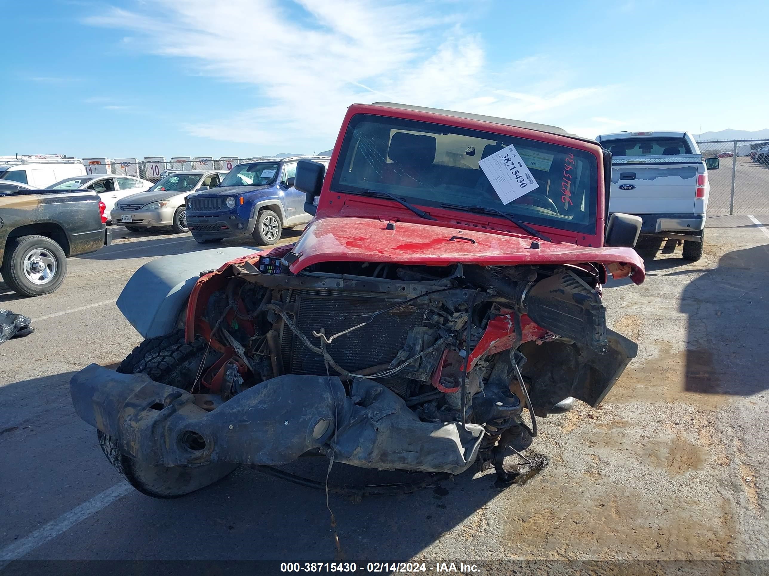 2012 Jeep Wrangler Sport vin: 1C4AJWAG4CL122072