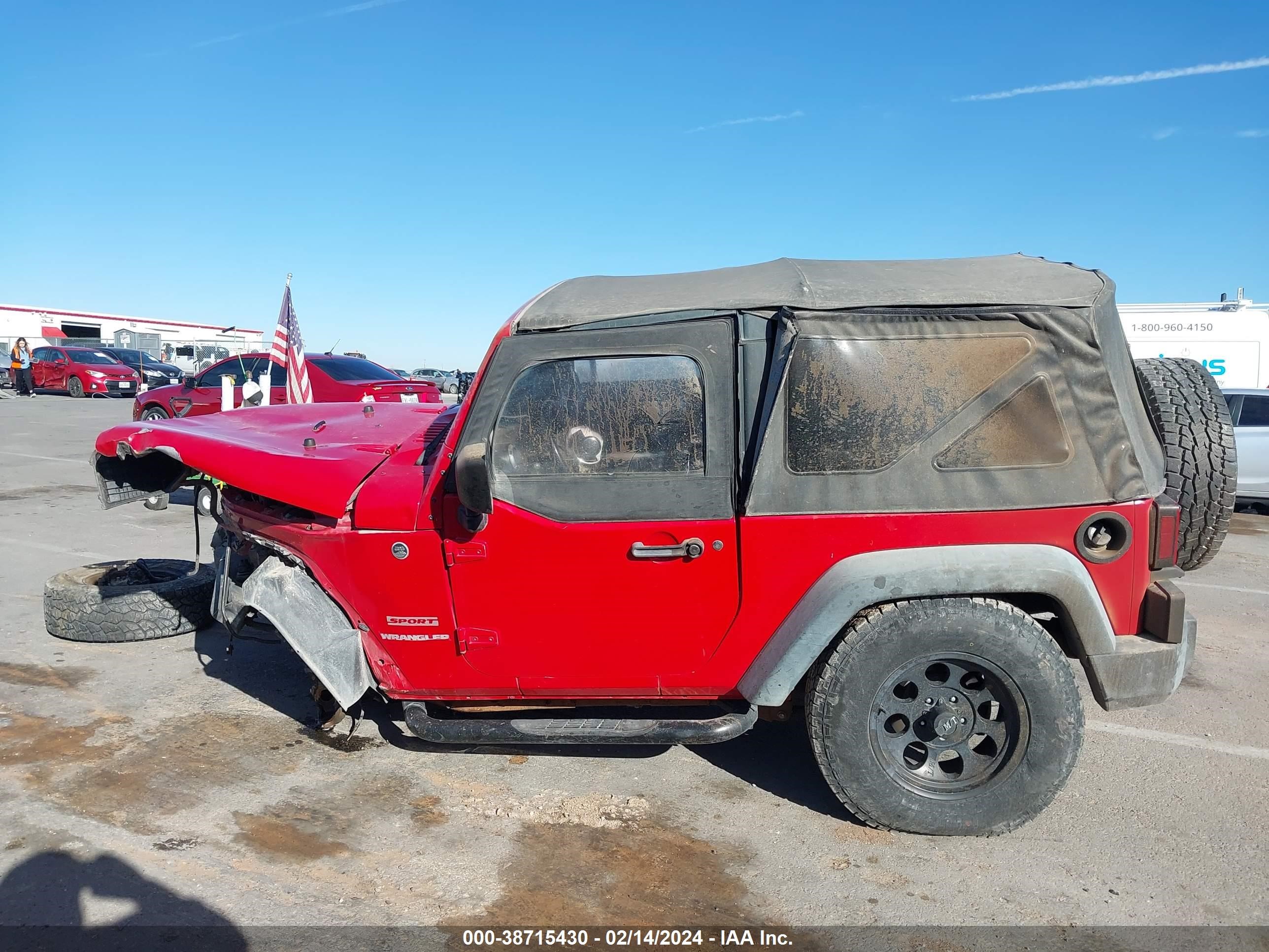 2012 Jeep Wrangler Sport vin: 1C4AJWAG4CL122072