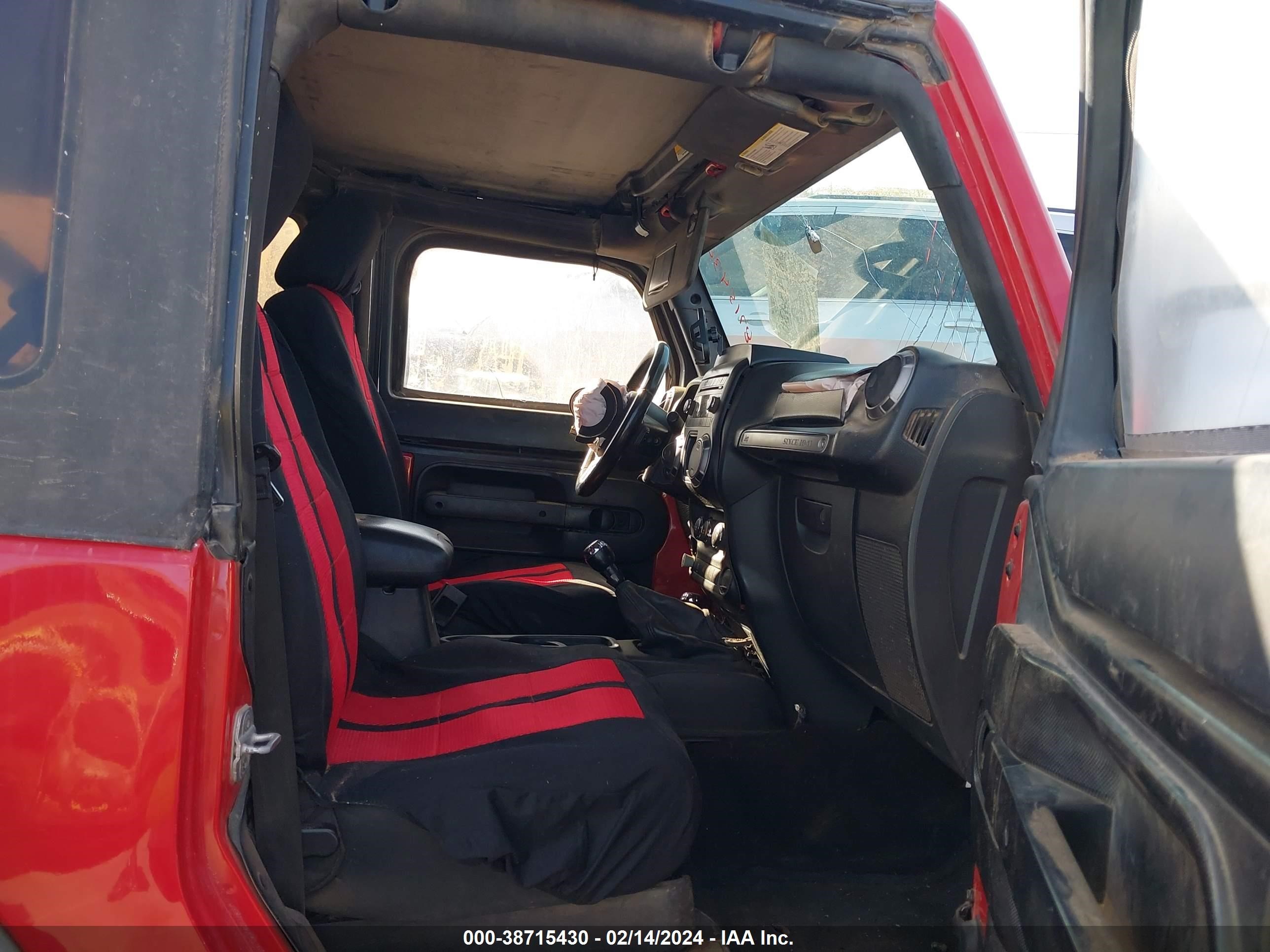 2012 Jeep Wrangler Sport vin: 1C4AJWAG4CL122072