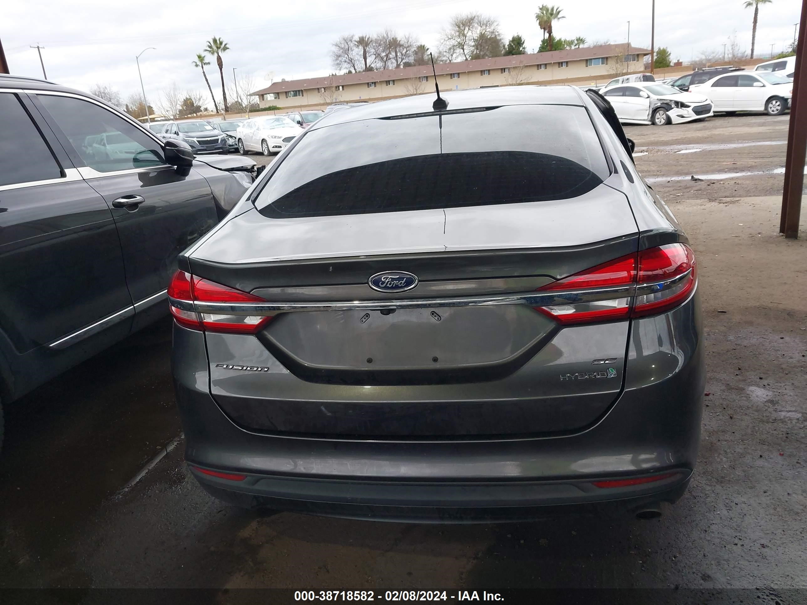 2018 Ford Fusion Hybrid Se vin: 3FA6P0LU7JR169556