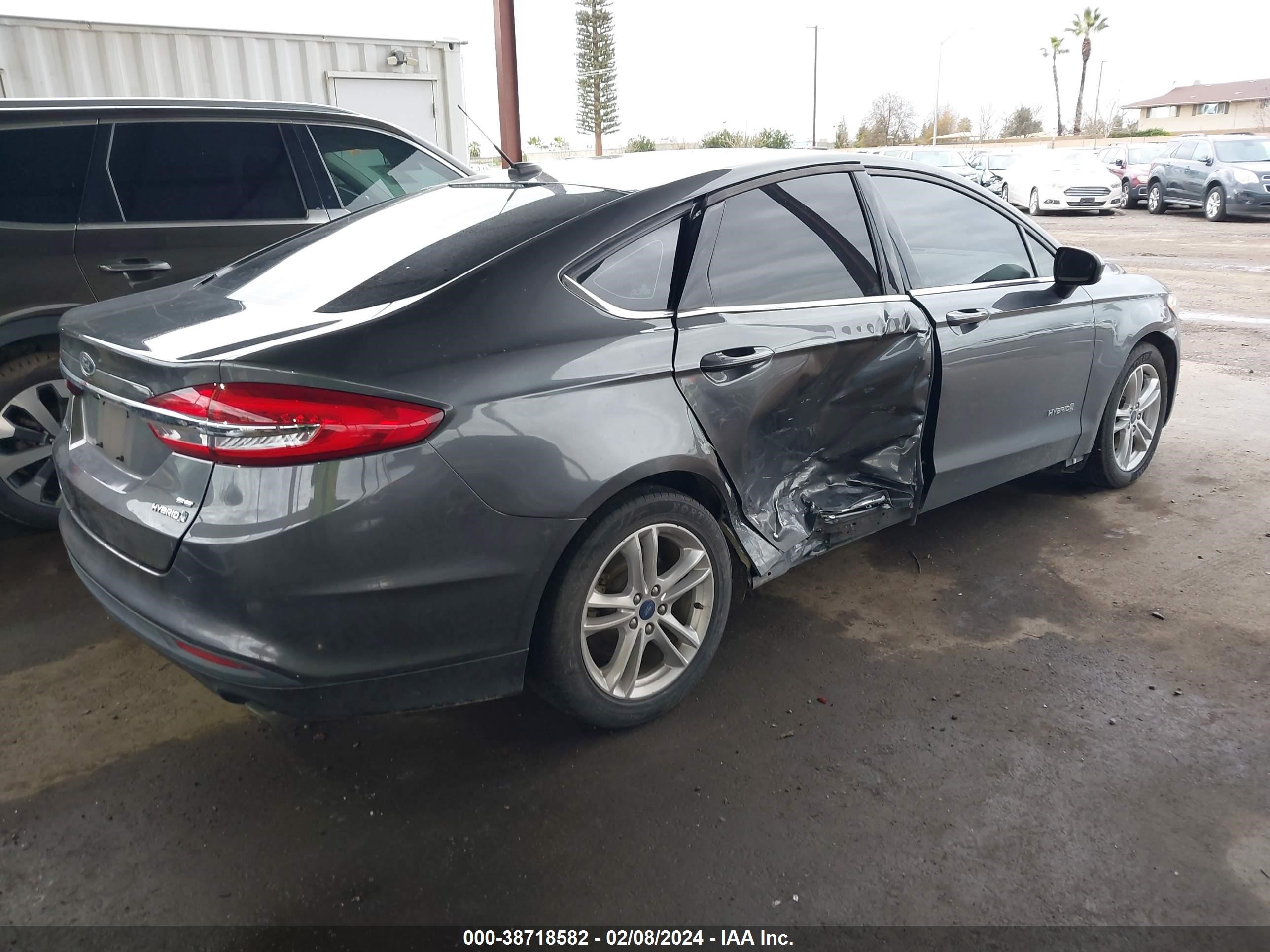 2018 Ford Fusion Hybrid Se vin: 3FA6P0LU7JR169556