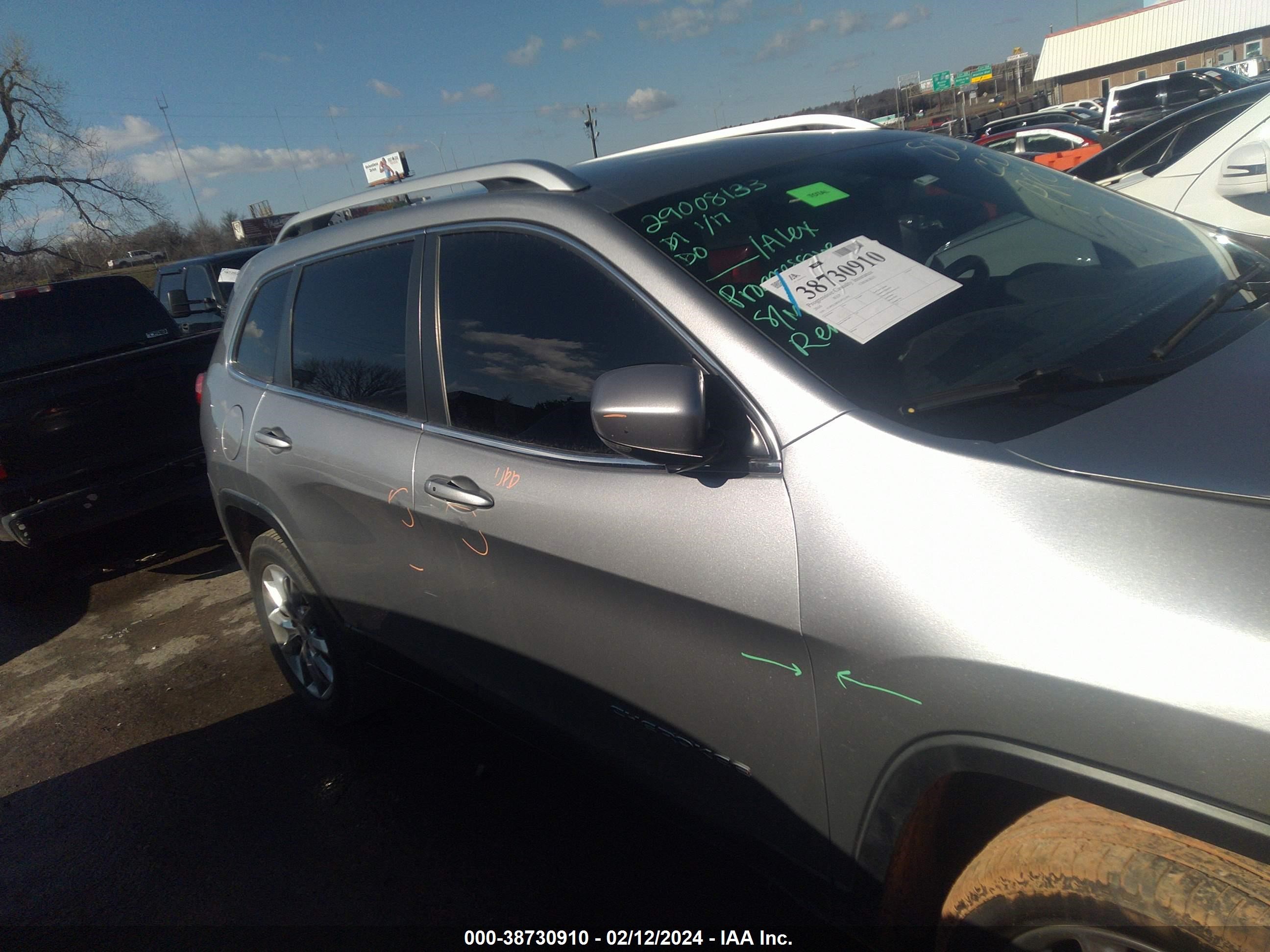 2016 Jeep Cherokee Limited vin: 1C4PJLDB3GW221902