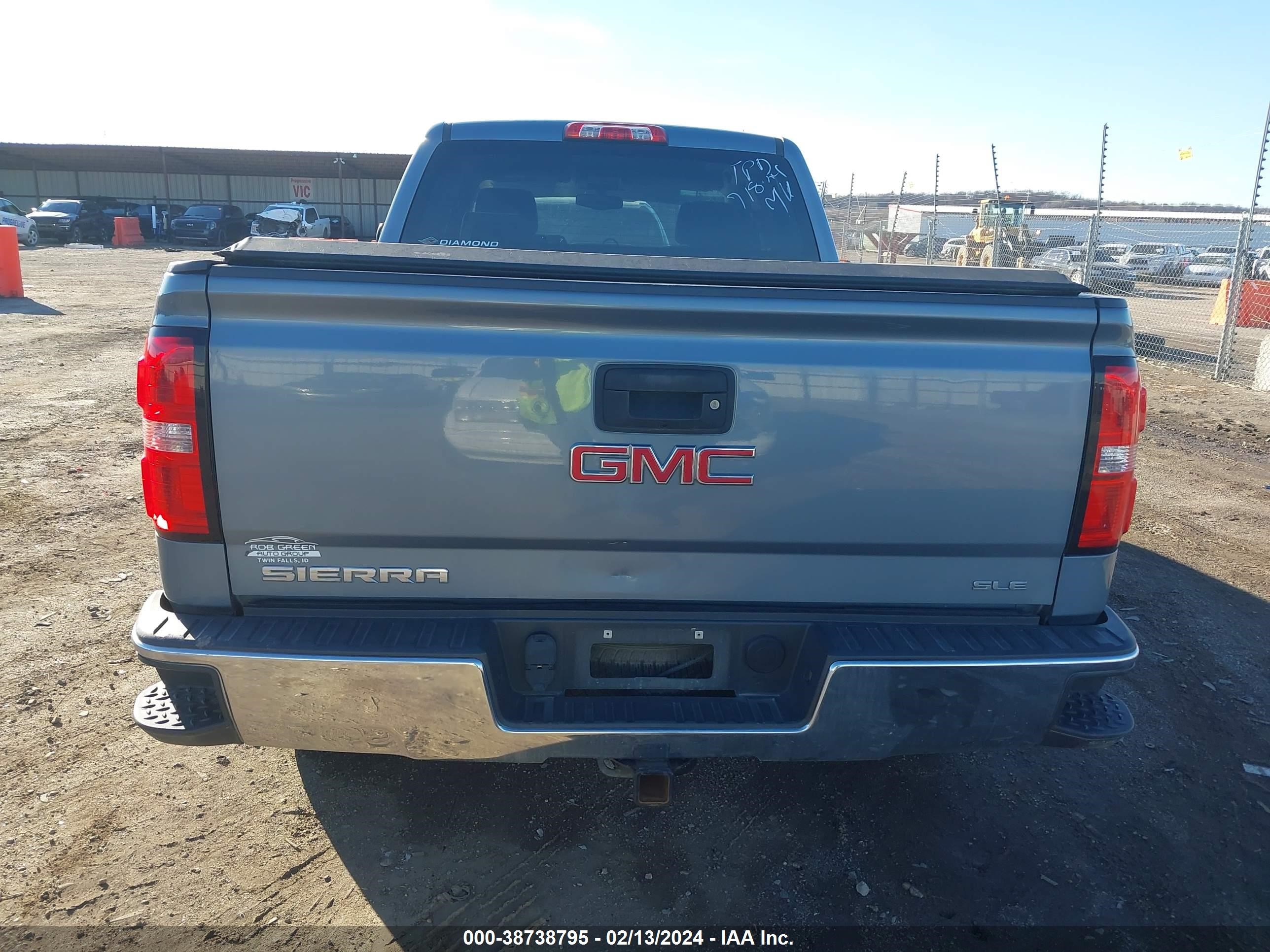 2015 GMC Sierra 1500 Sle vin: 1GTV2UEC0FZ295342