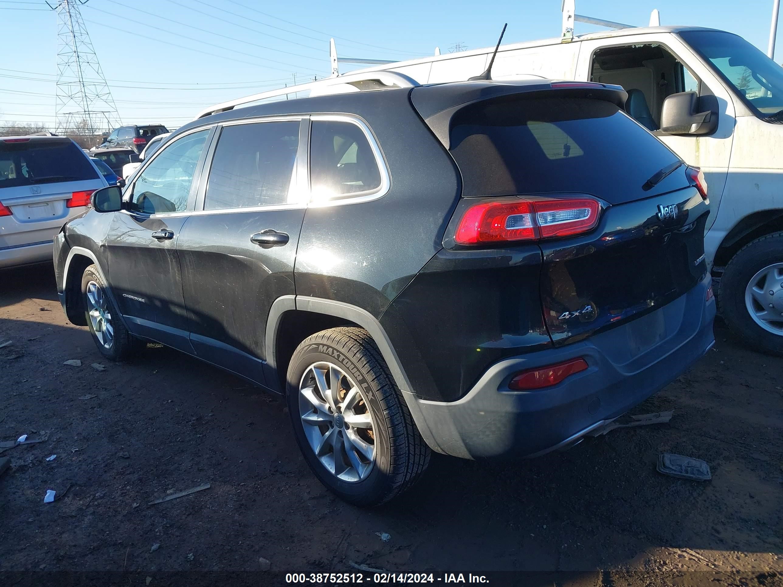 2015 Jeep Cherokee Limited vin: 1C4PJMDB3FW763957