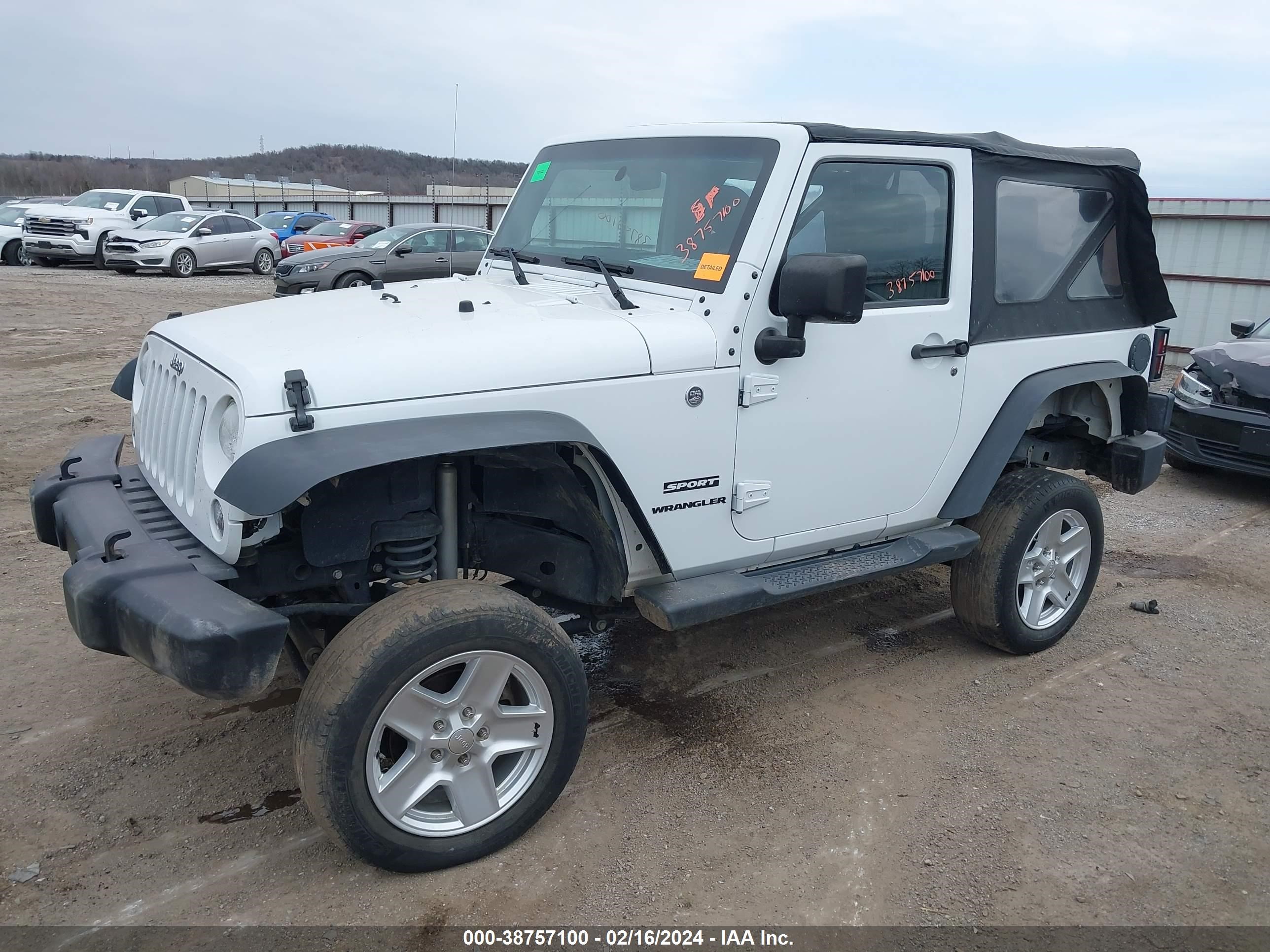 2015 Jeep Wrangler Sport vin: 1C4AJWAG1FL669997