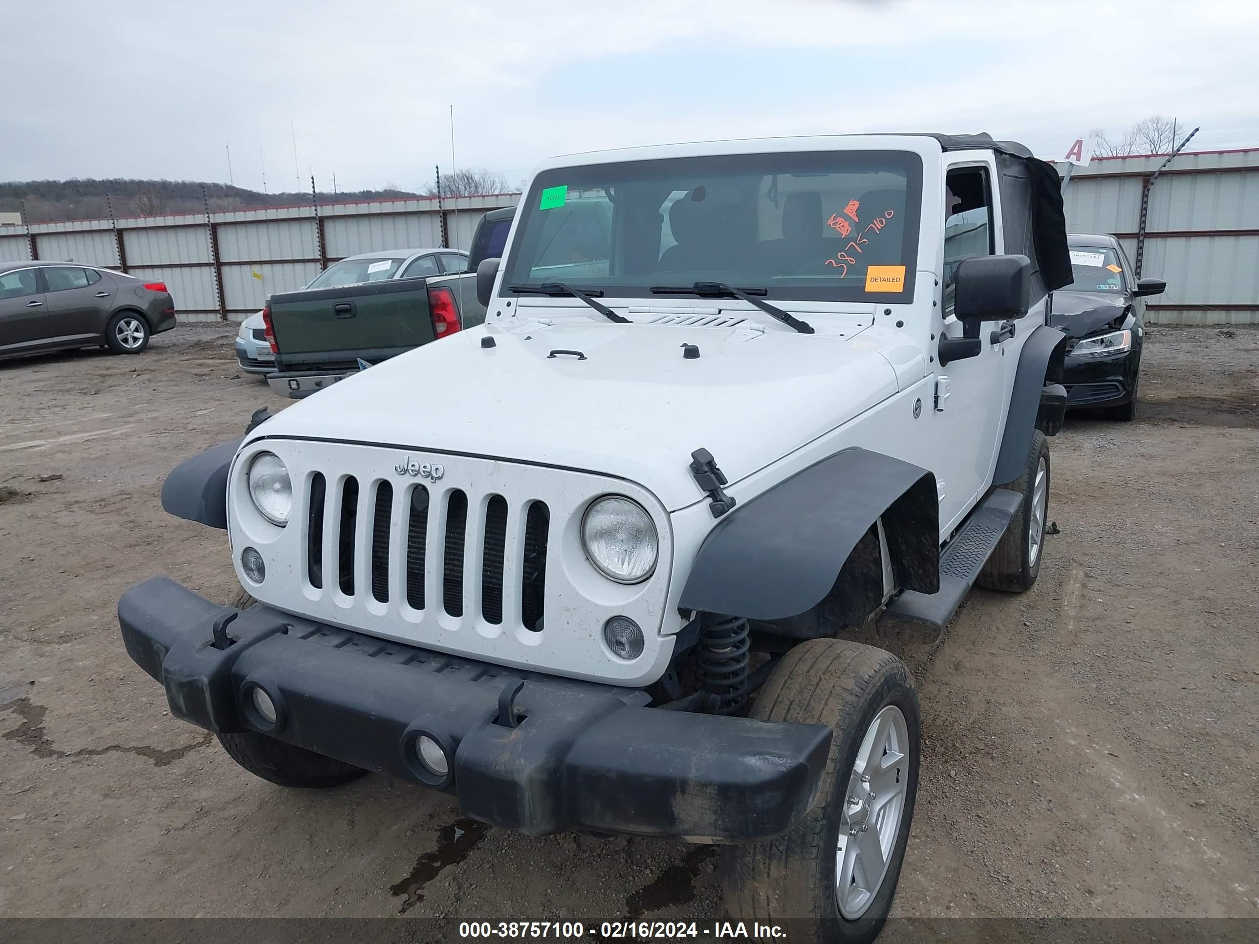 2015 Jeep Wrangler Sport vin: 1C4AJWAG1FL669997