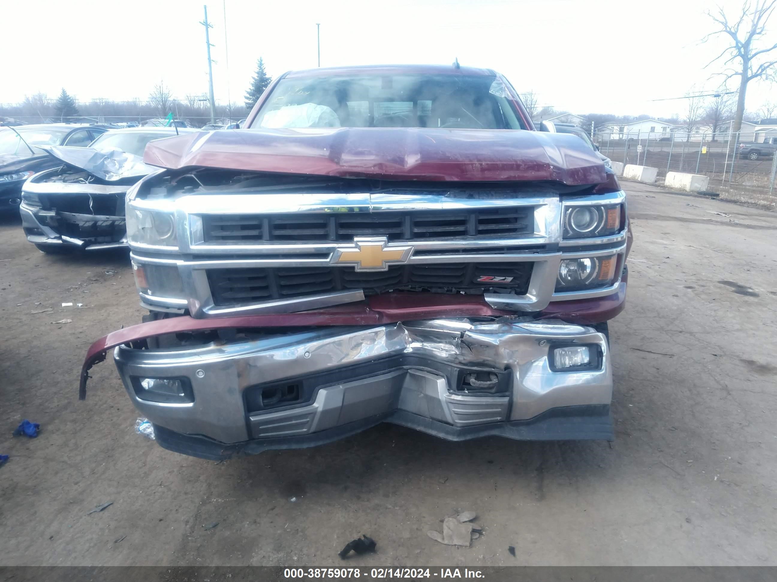 2014 Chevrolet Silverado 1500 2Lz vin: 3GCUKSEC4EG125399