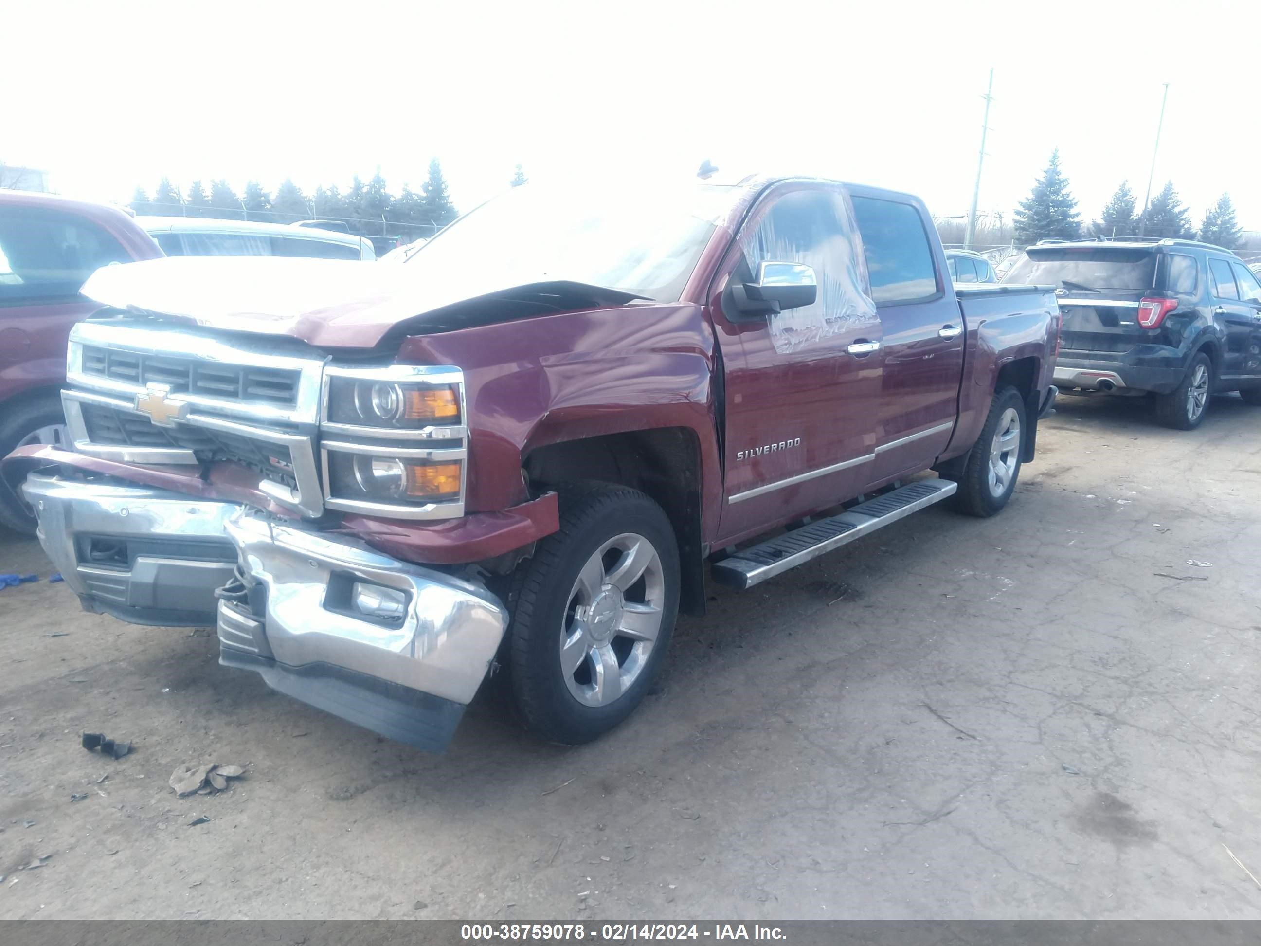 2014 Chevrolet Silverado 1500 2Lz vin: 3GCUKSEC4EG125399