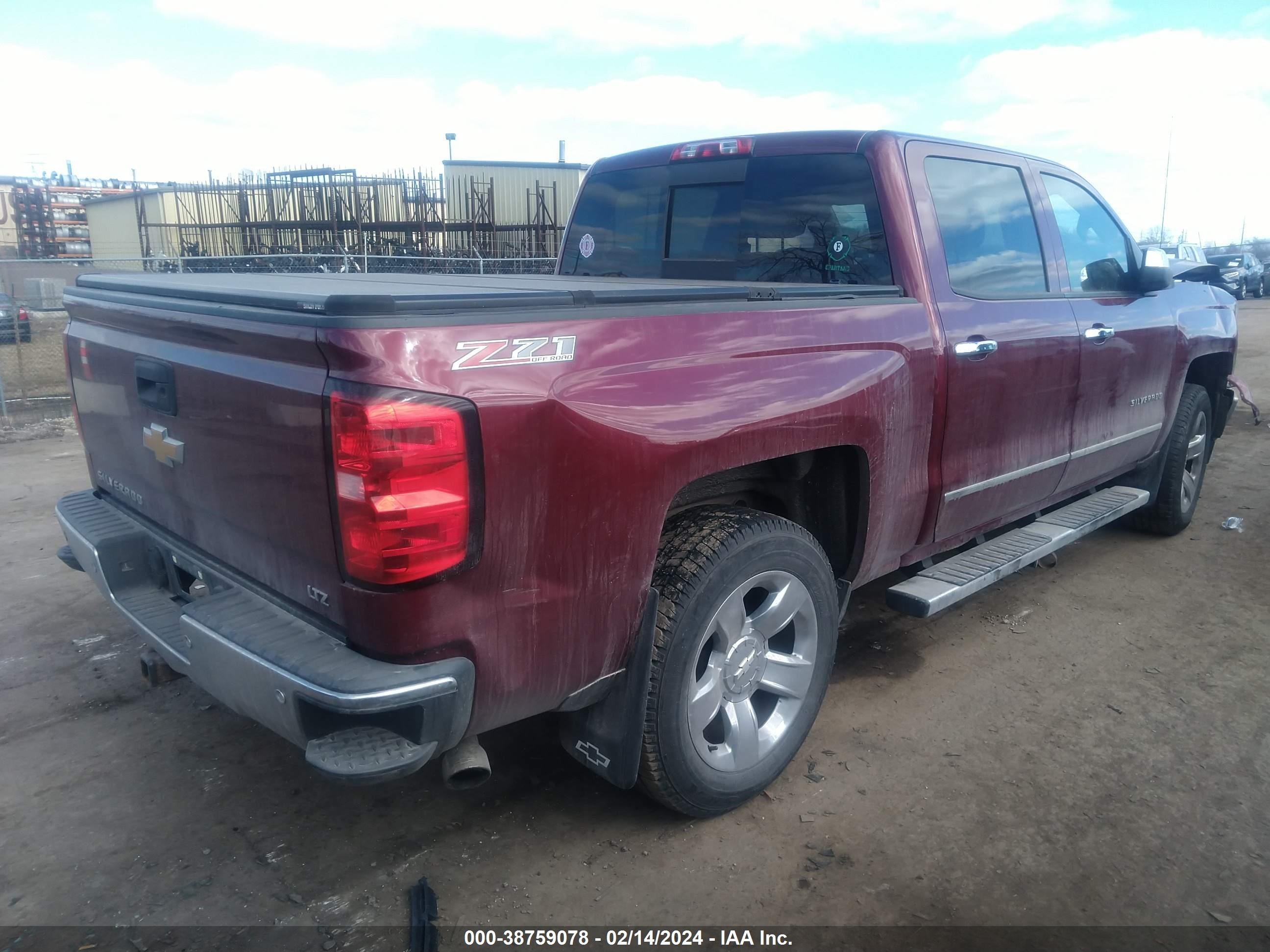 2014 Chevrolet Silverado 1500 2Lz vin: 3GCUKSEC4EG125399