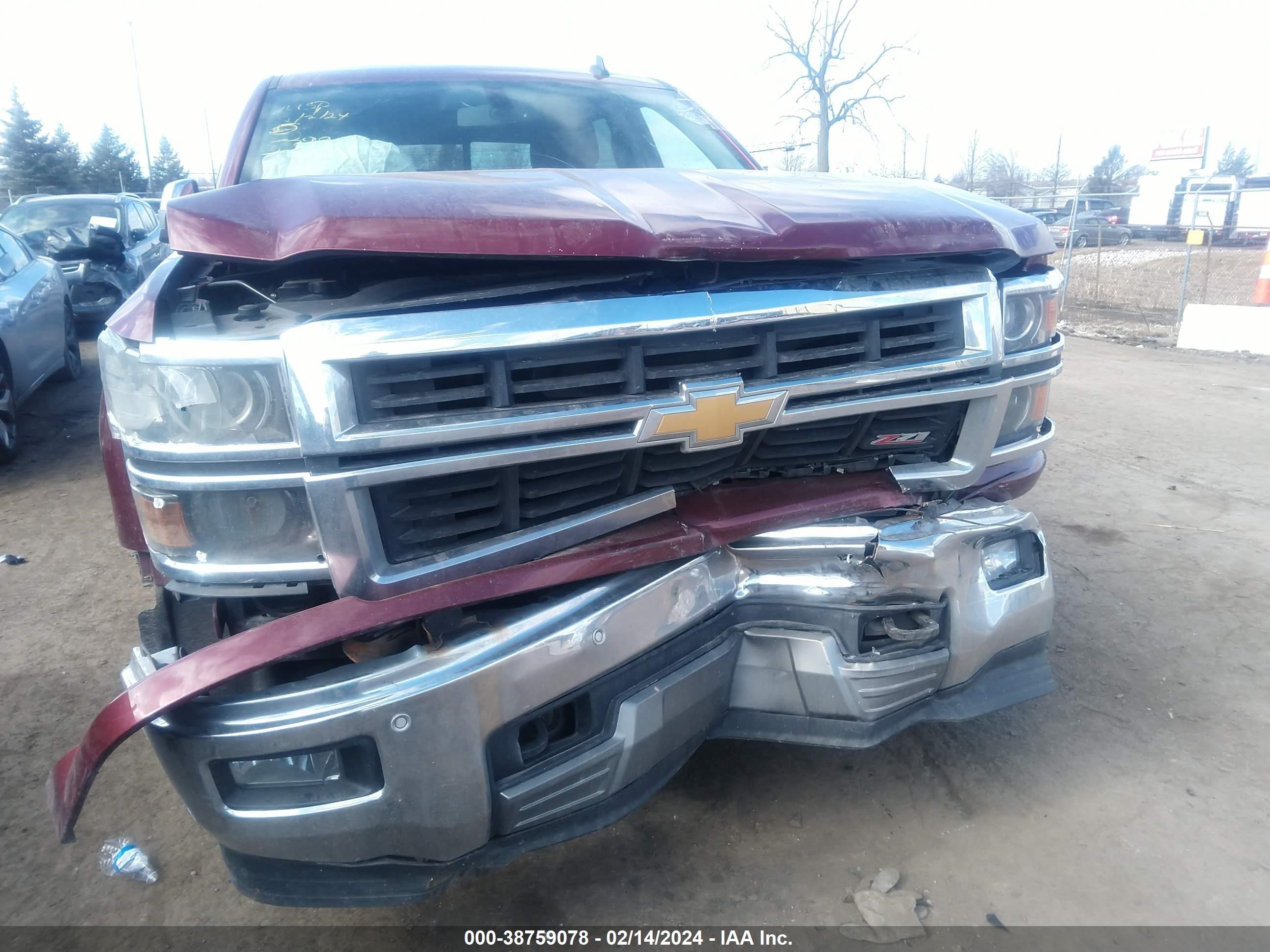 2014 Chevrolet Silverado 1500 2Lz vin: 3GCUKSEC4EG125399